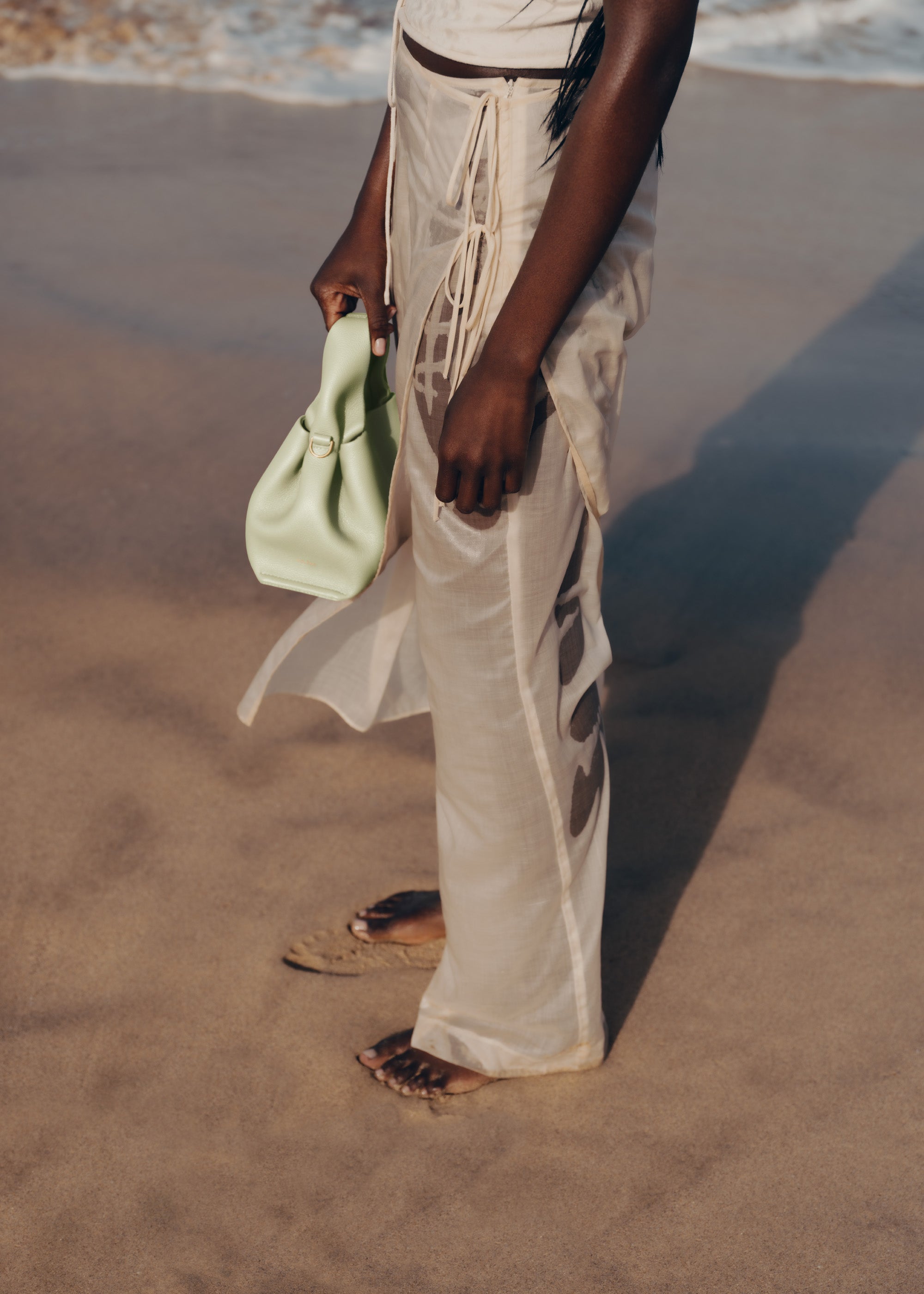 Polène Sac Numéro Neuf Mini Aloe Grainé