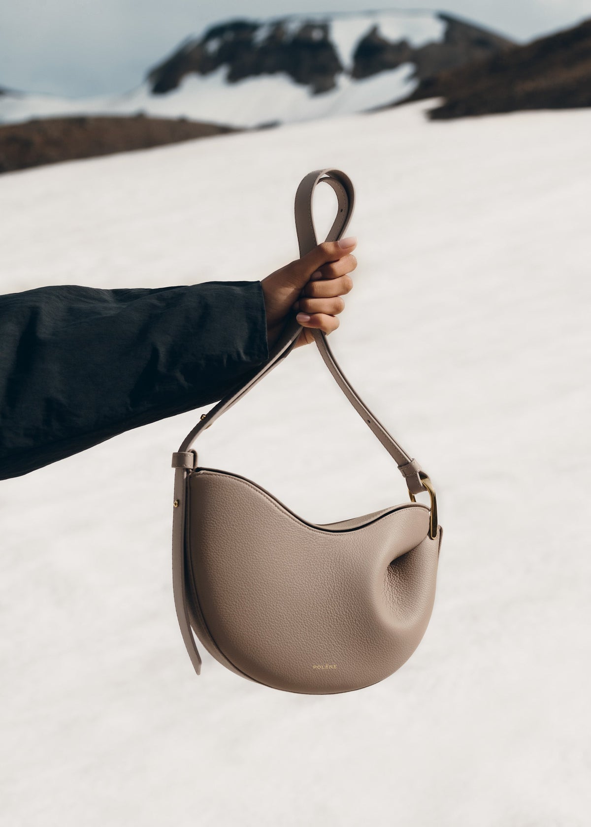 Polène Sac Tonca Taupe Grainé