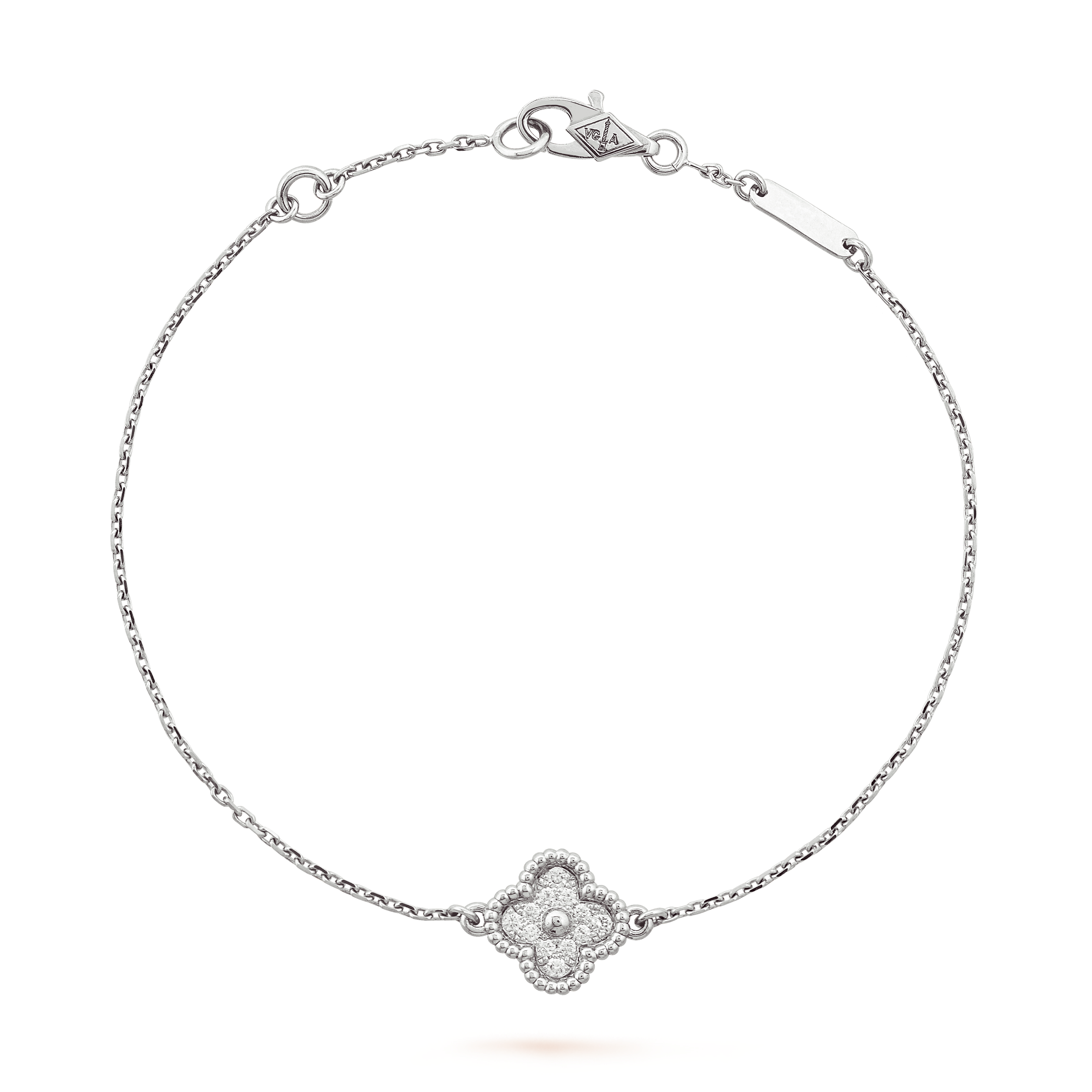 Van Cleef Sweet Alhambra Or blanc