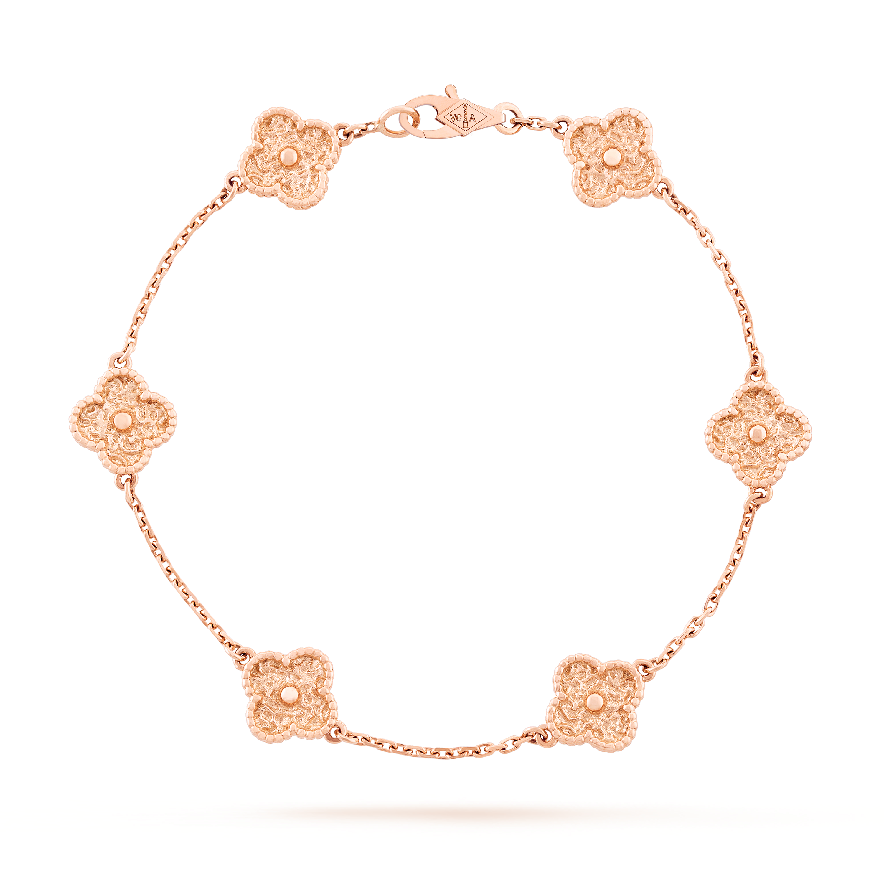 Van Cleef Sweet Alhambra 6 motifs Or rose