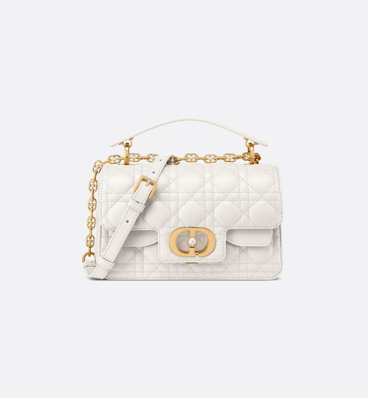 Dior Sac Top Handle Jolie Small Blanc