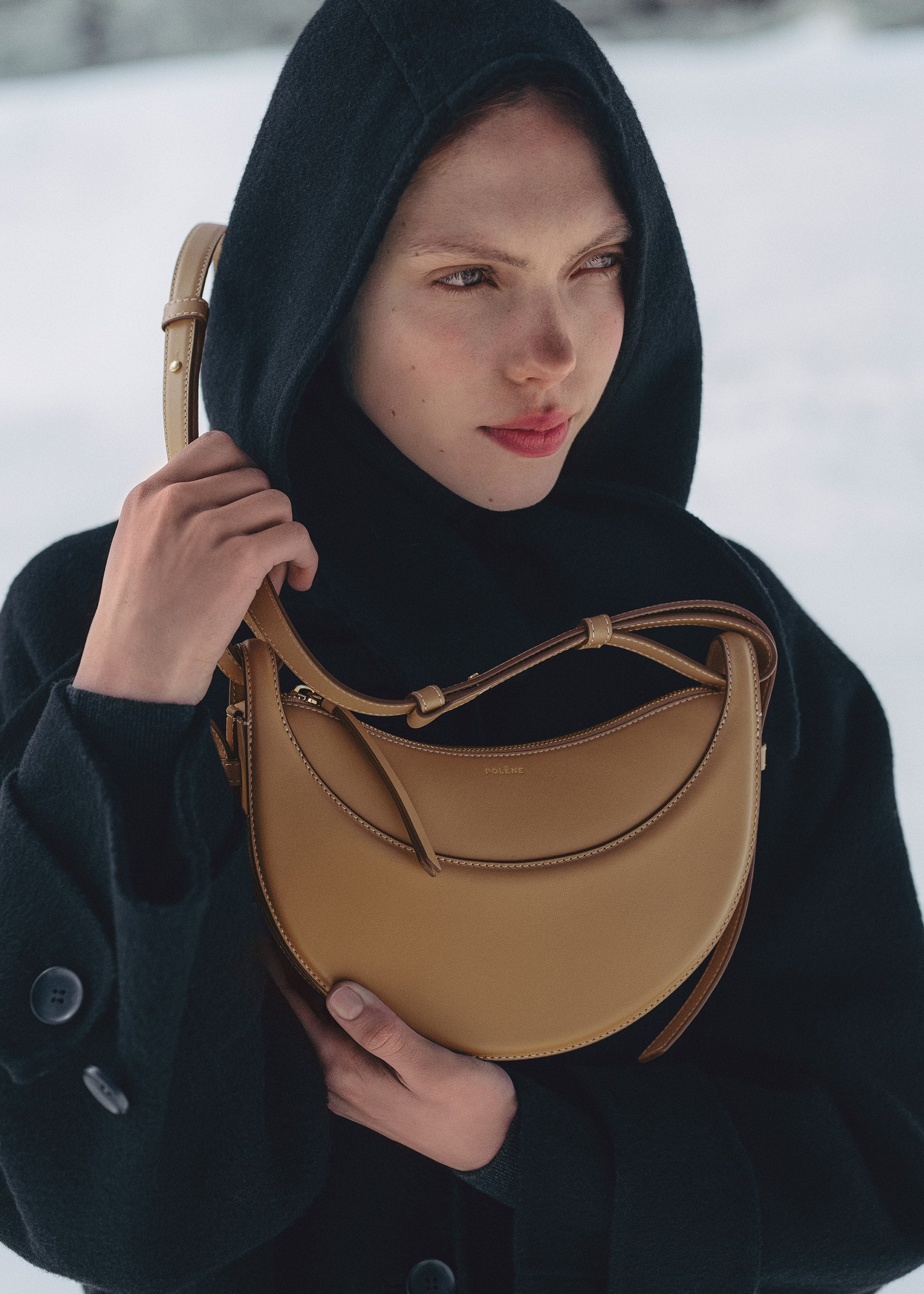 Polène Sac Numéro Dix Ocre Lisse