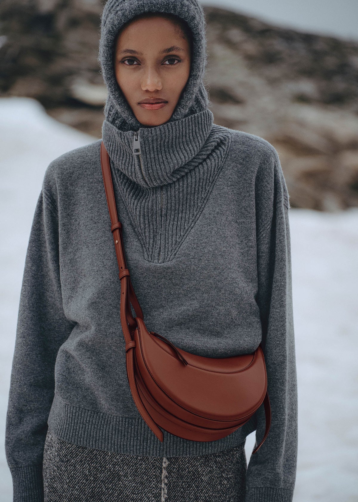 Polène Sac Numéro Dix Argile Rouge Lisse