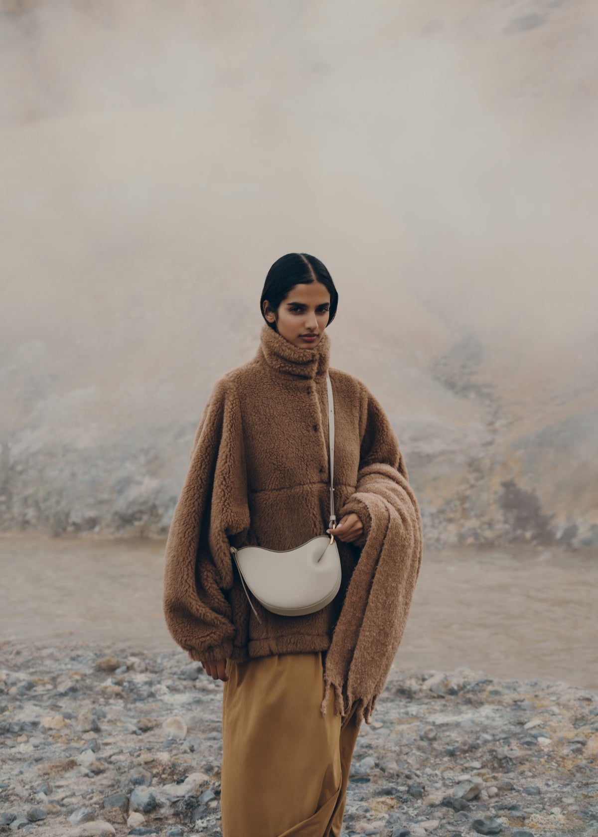 Polène Sac Tonca Craie Grainé