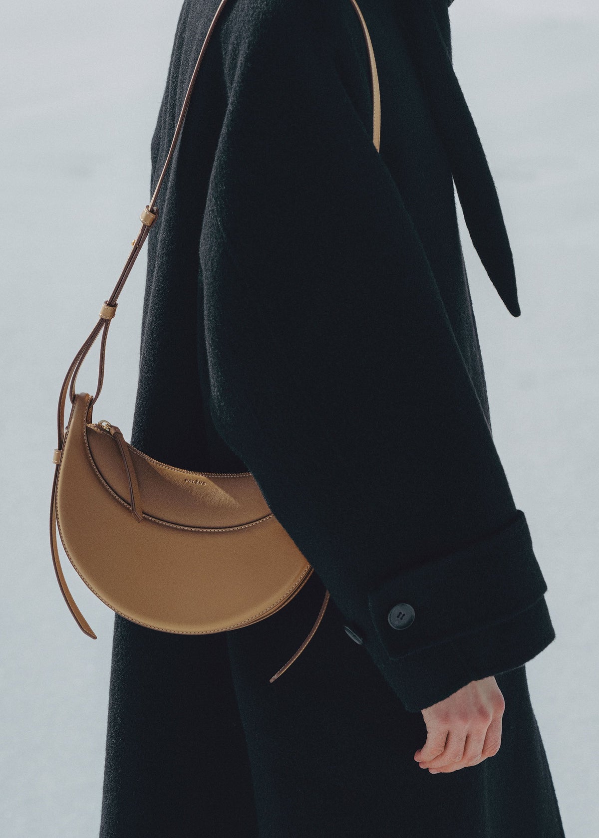 Polène Sac Numéro Dix Ocre Lisse