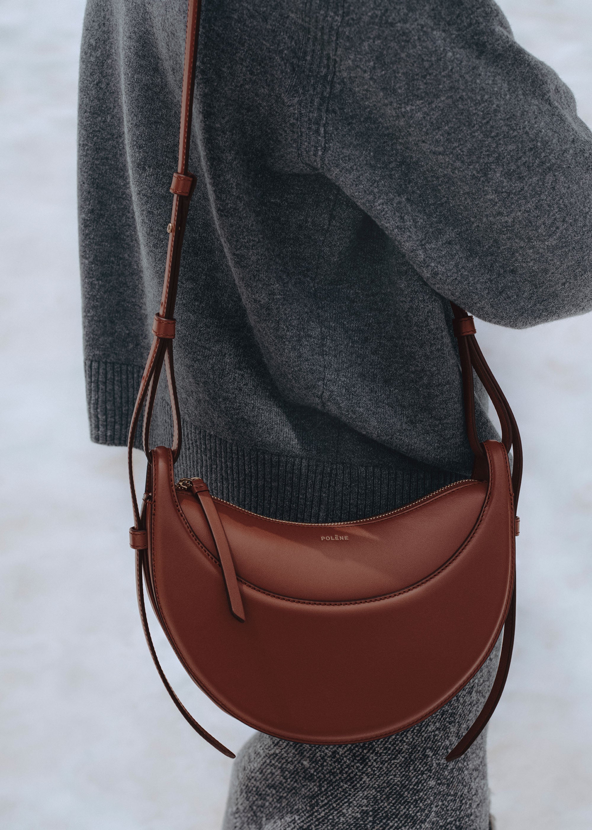 Polène Sac Numéro Dix Argile Rouge Lisse