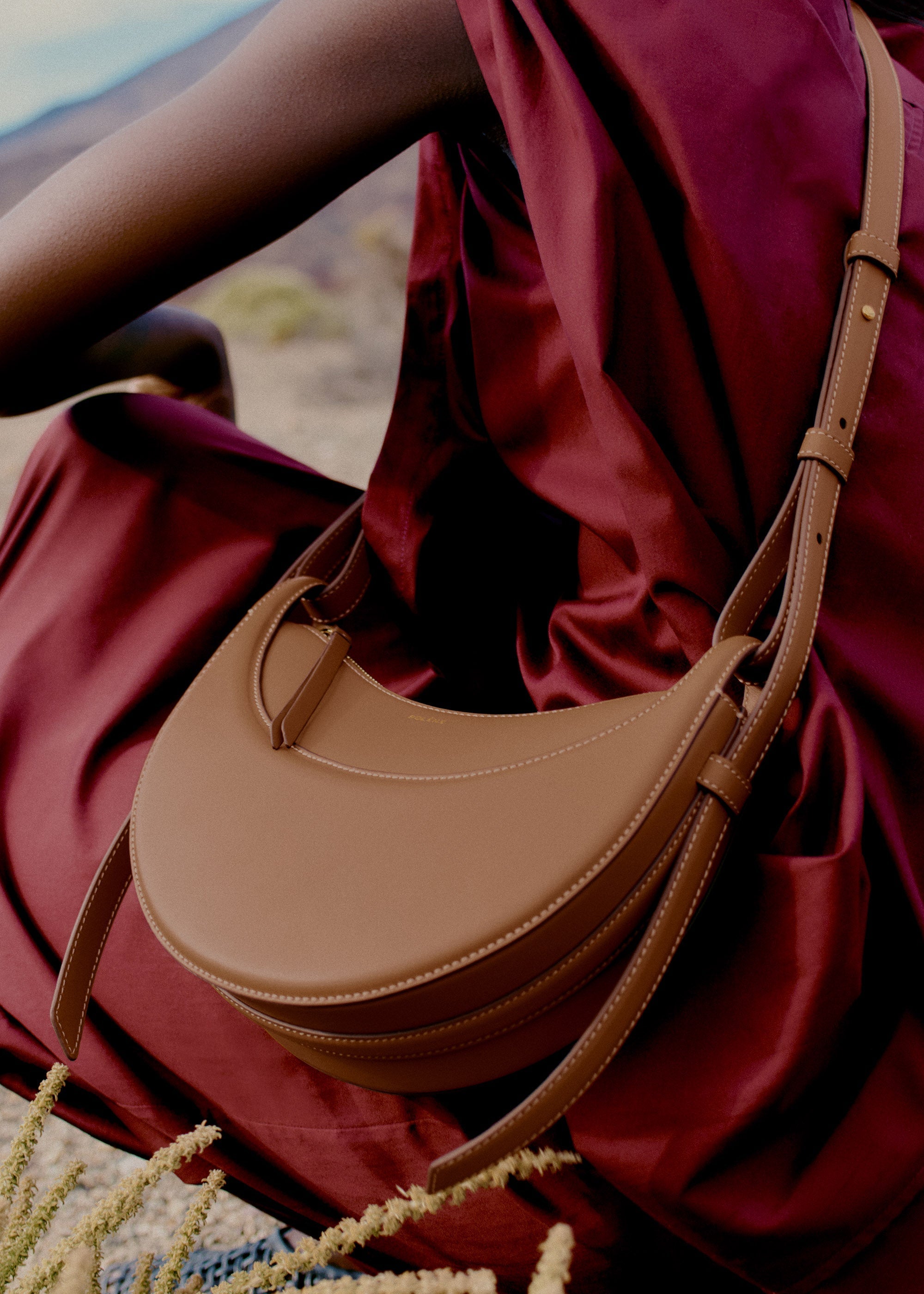 Polène Sac Numéro Dix Camel Lisse
