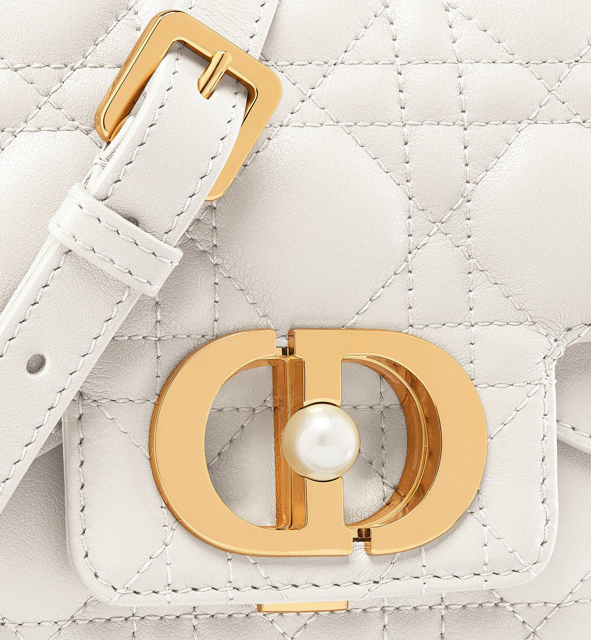 Dior Sac Top Handle Jolie Small Blanc