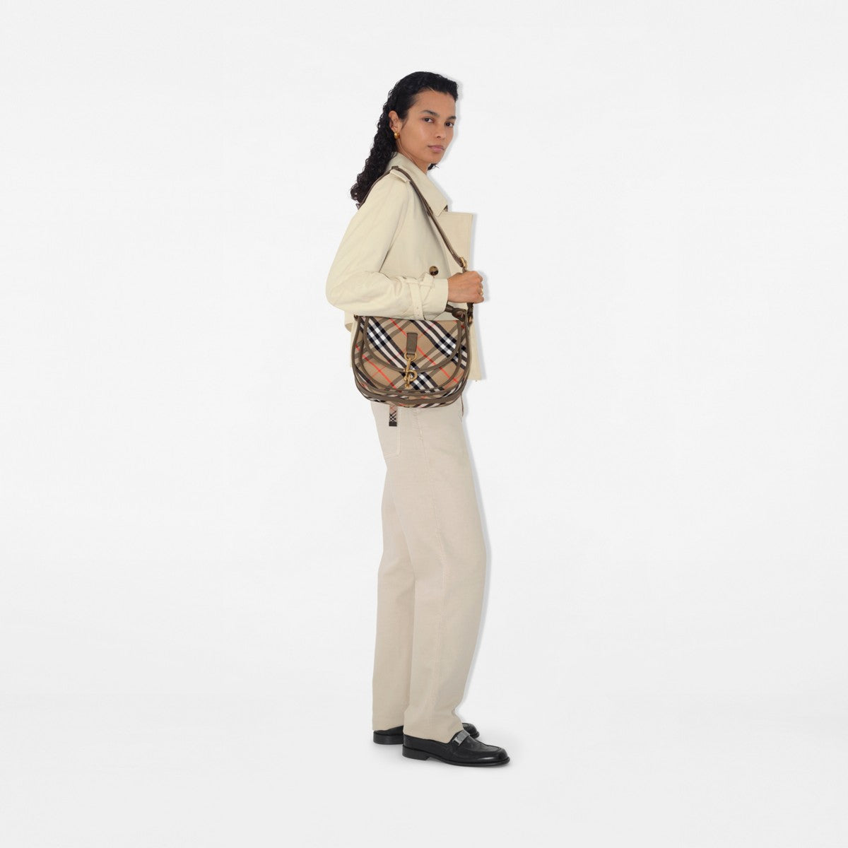 Burberry Petit sac Messenger B Clip Hazel