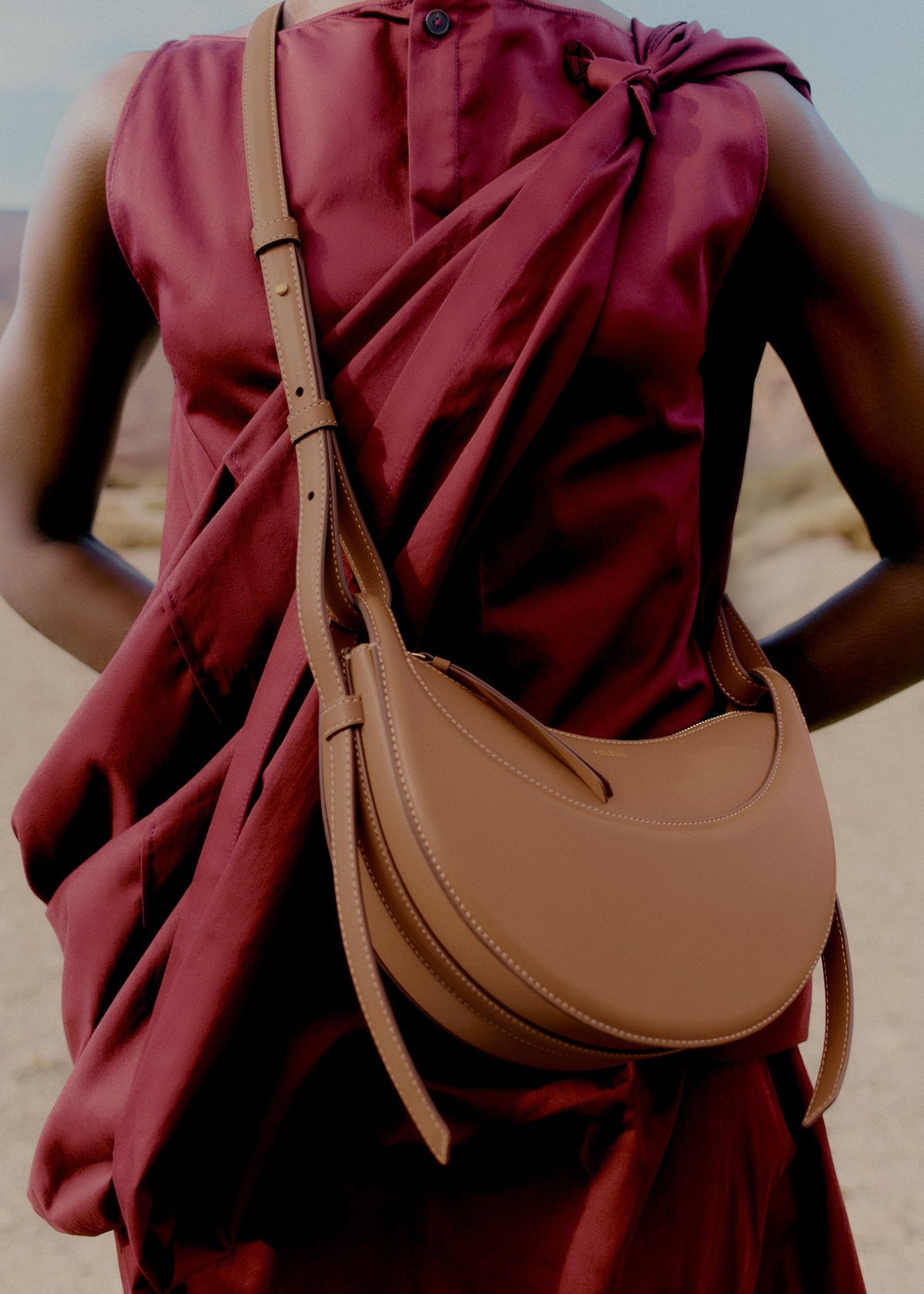 Polène Sac Numéro Dix Camel Lisse