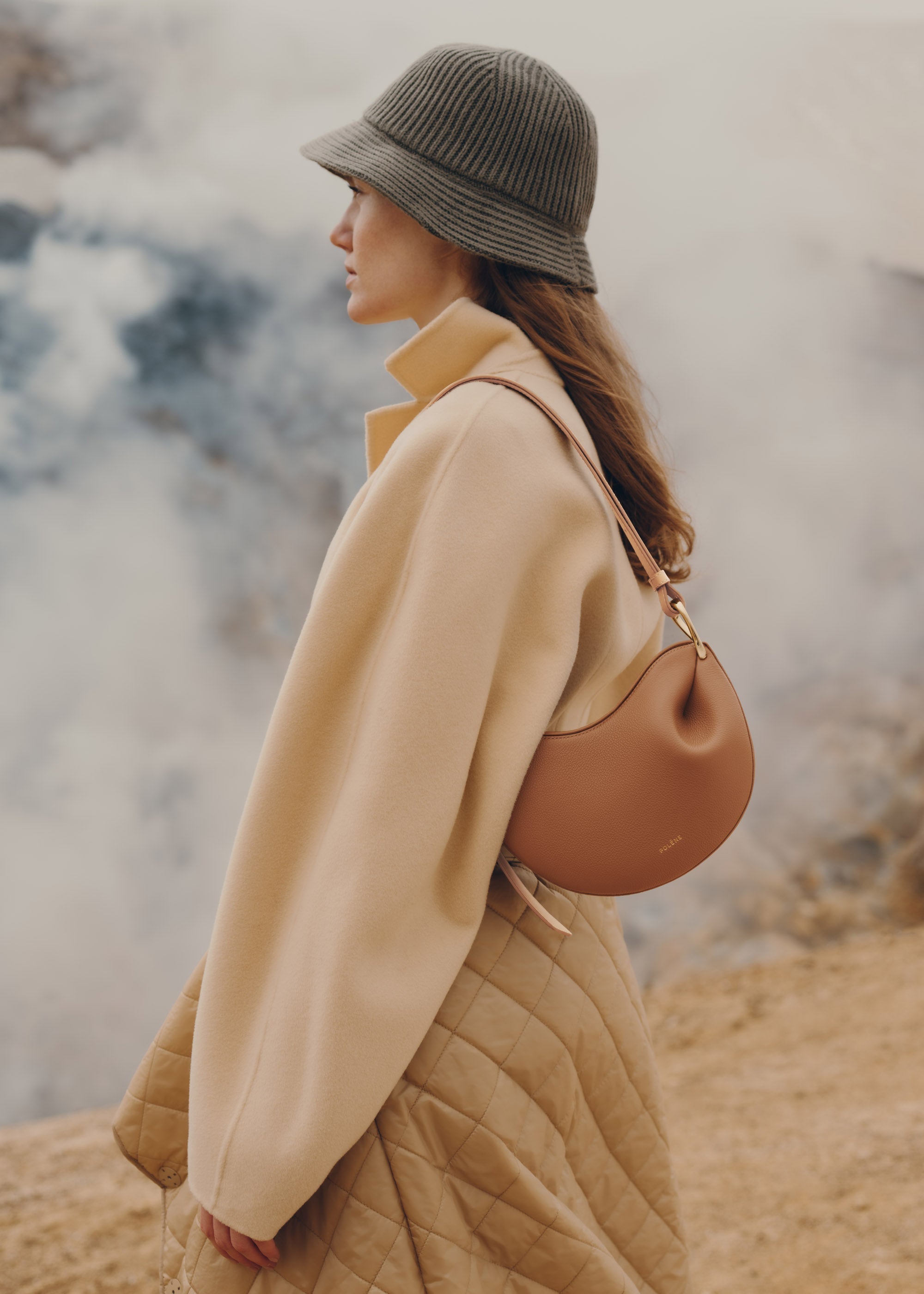 Polène Sac Tonca Duo Camel
