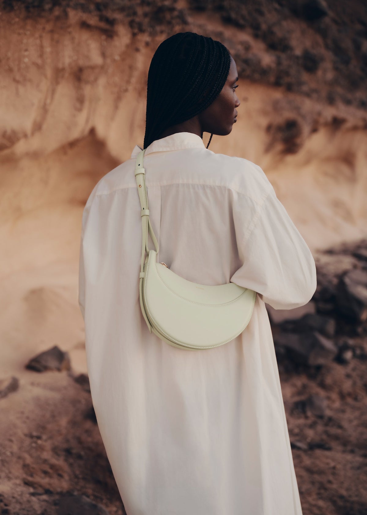 Polène Sac Numéro Dix Aloe Lisse
