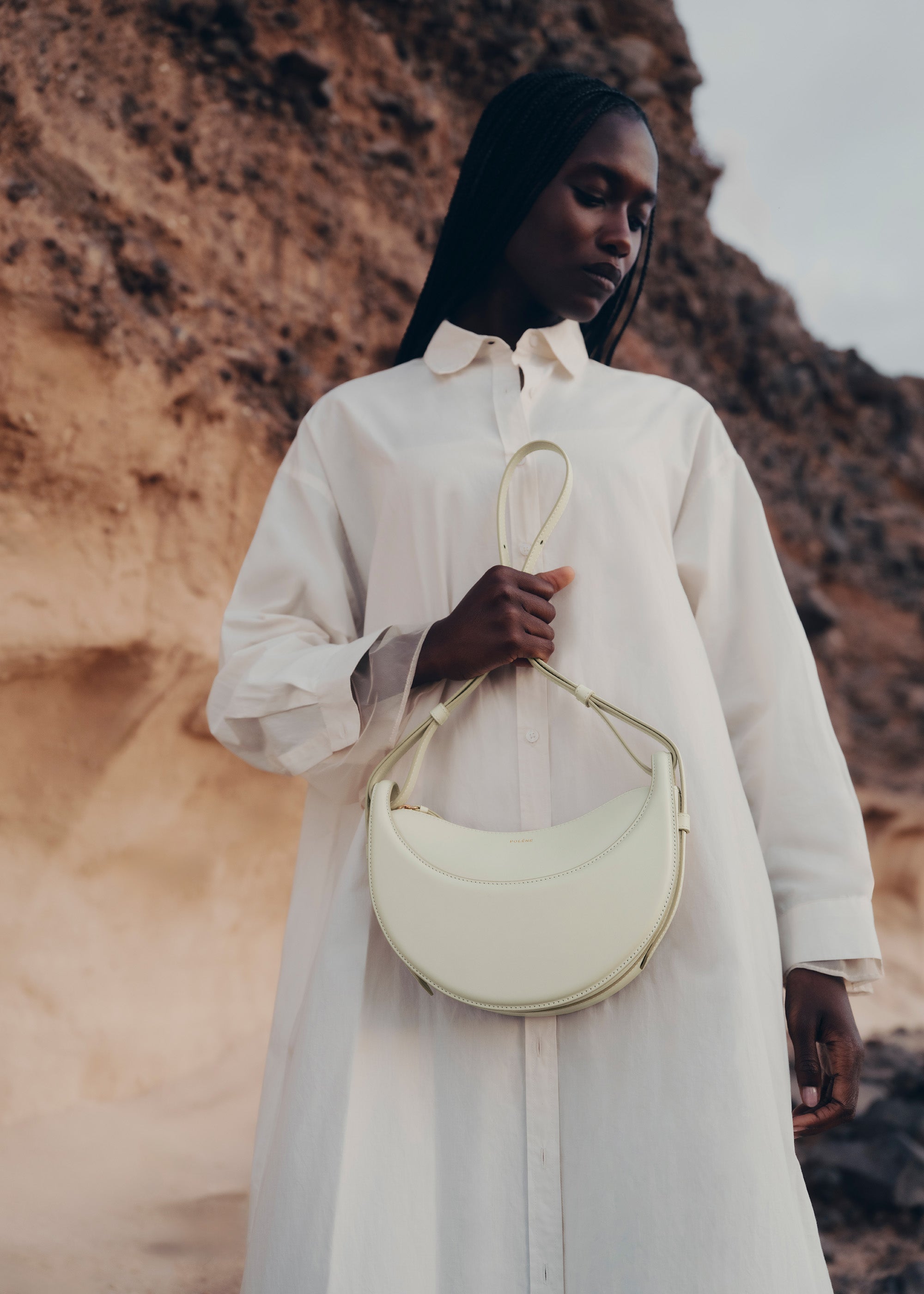 Polène Sac Numéro Dix Aloe Lisse
