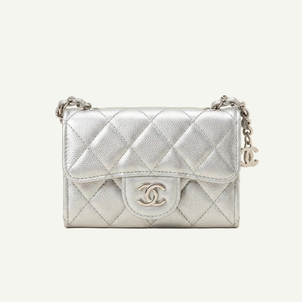 Mini Sac Chanel Argenté