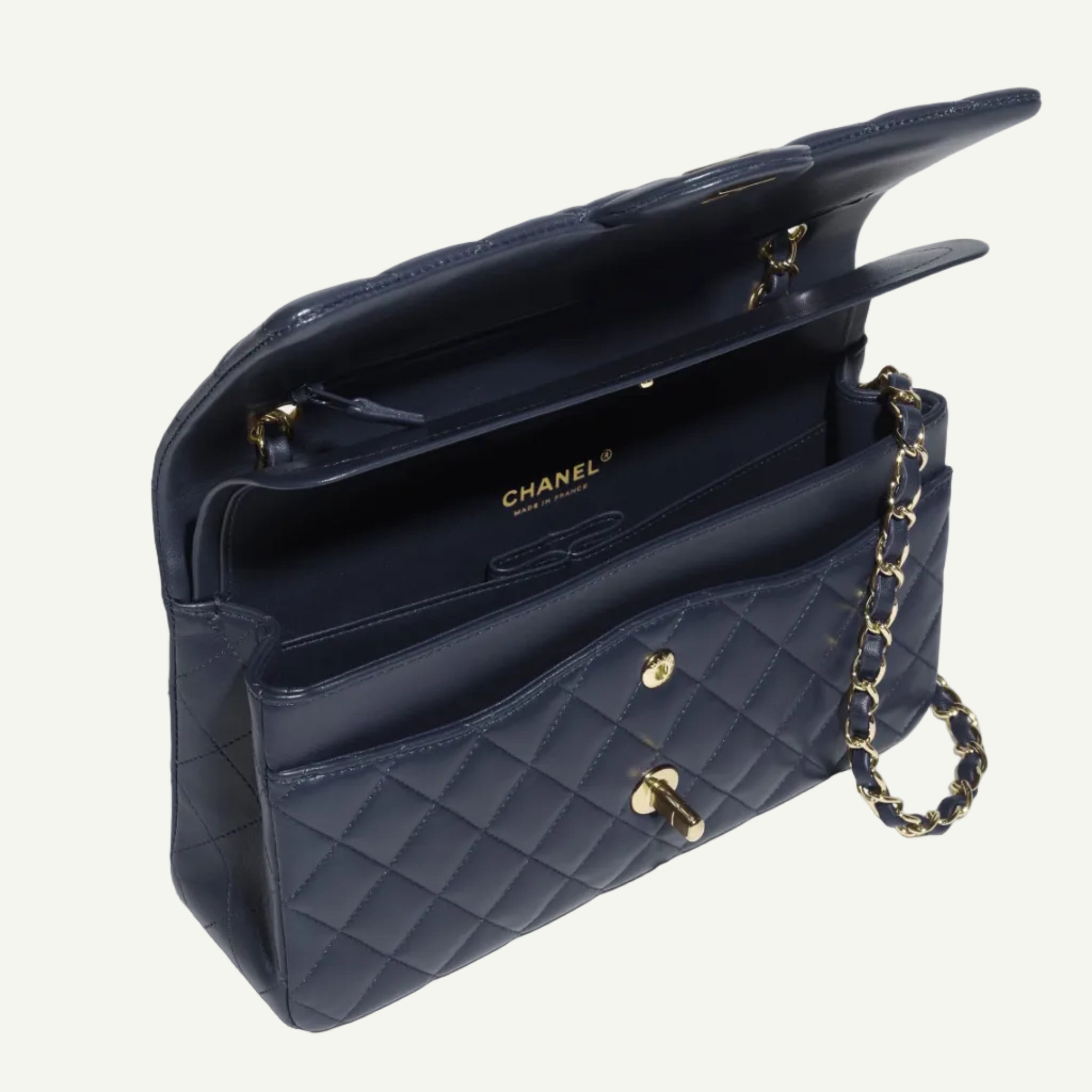 Chanel Sac Classique 11.12 Bleu Nuit