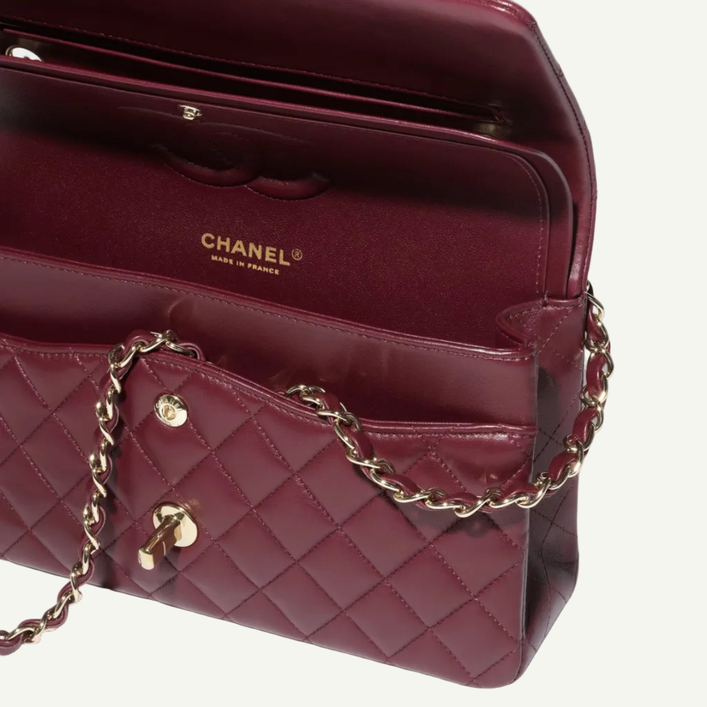 Chanel Sac Classique 11.12 bordeaux