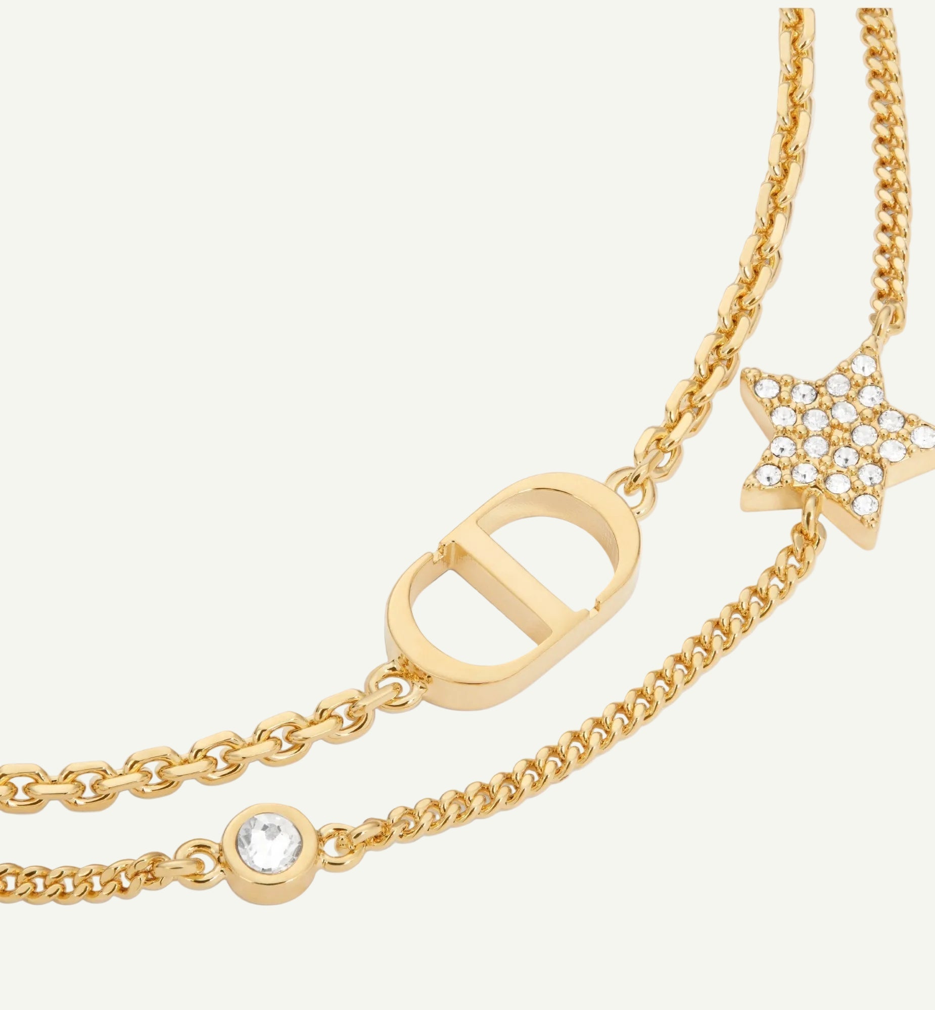 Dior - Bracelet double Petit CD Dorée