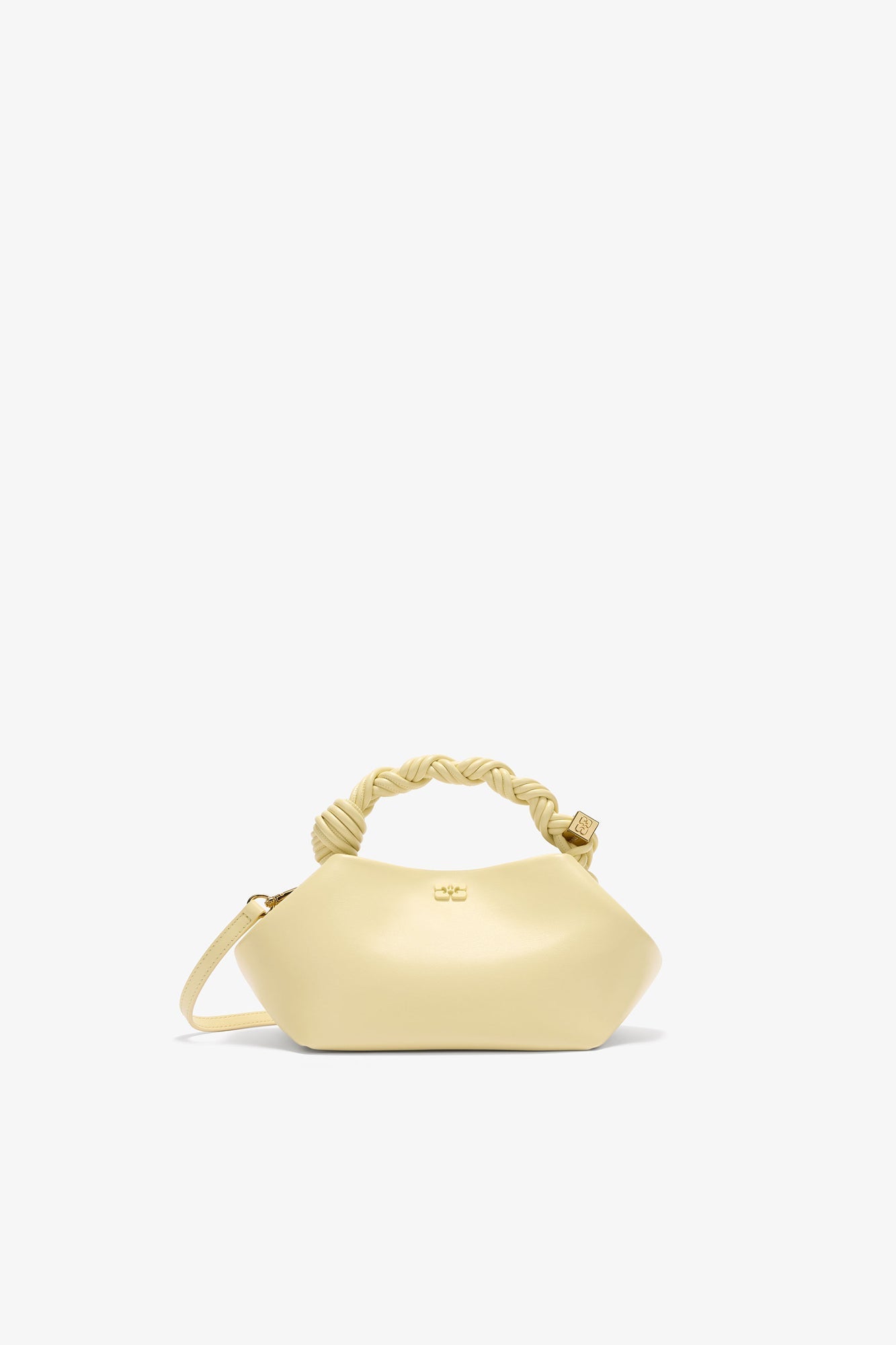 Sac Ganni Bou Petit Jaune Pastel