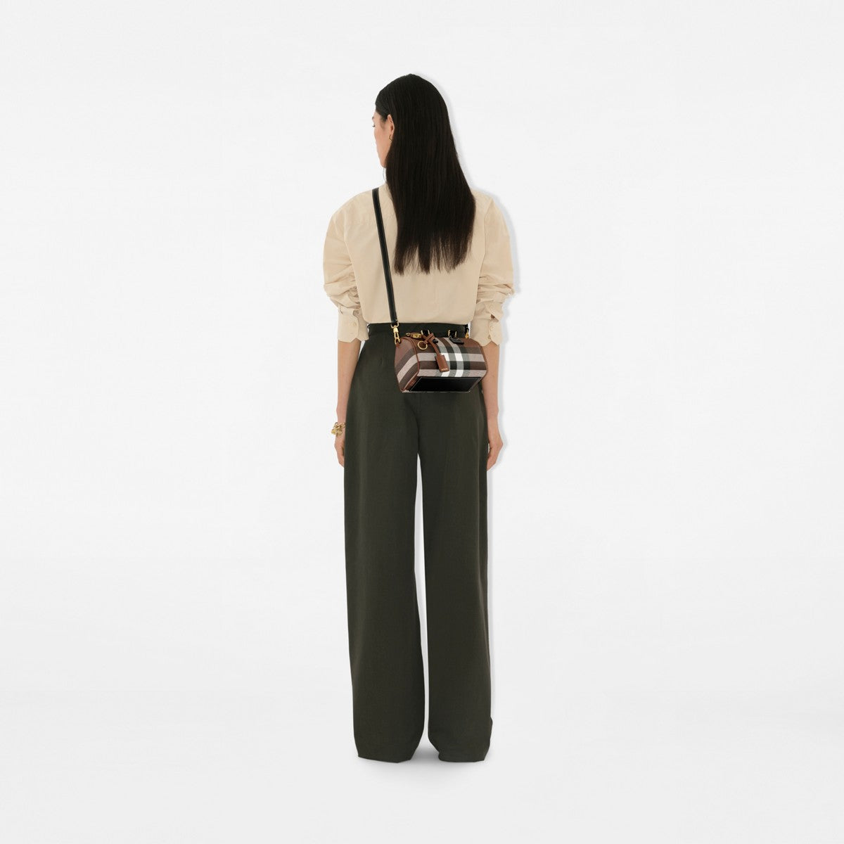 Burberry Mini sac bowling Check