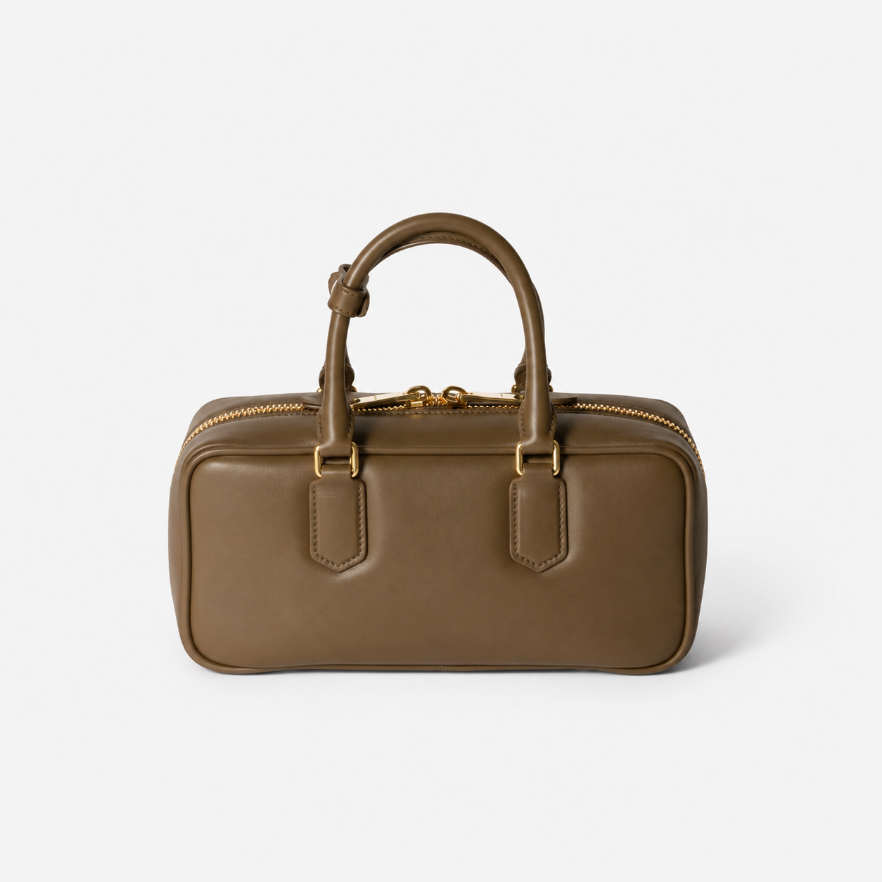MiuMiu Sac Arcadie en Cuir kaki