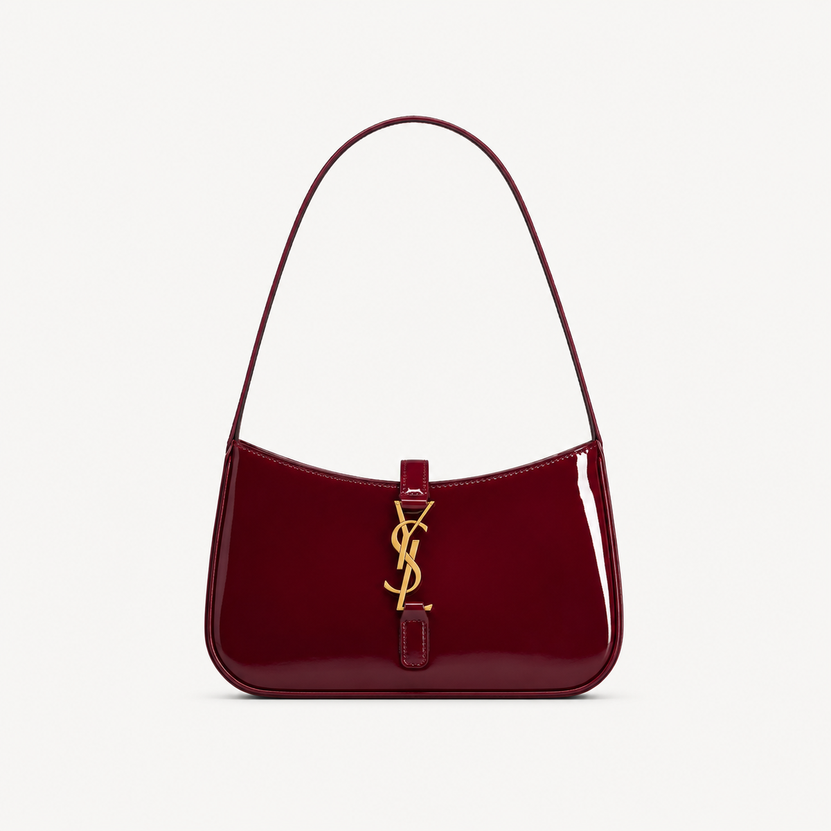 Saint Laurent Sac Le 5 à 7 Mini Verni Rouge
