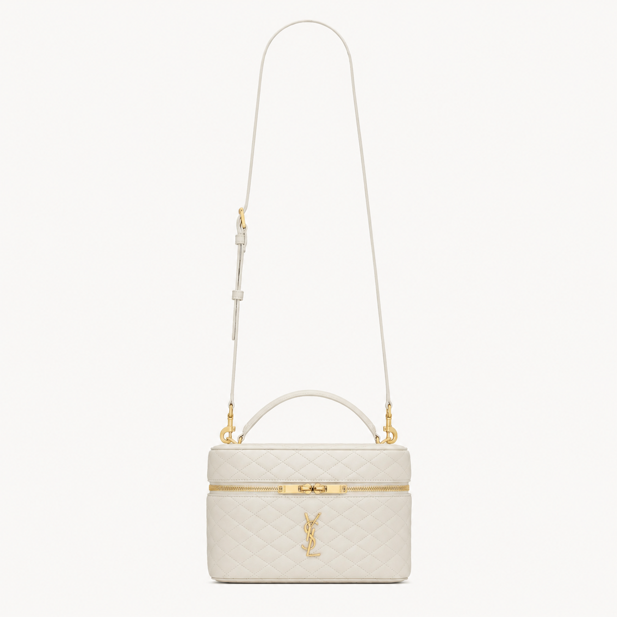 Saint Laurent Large Gaby Vanity Bag Blanc