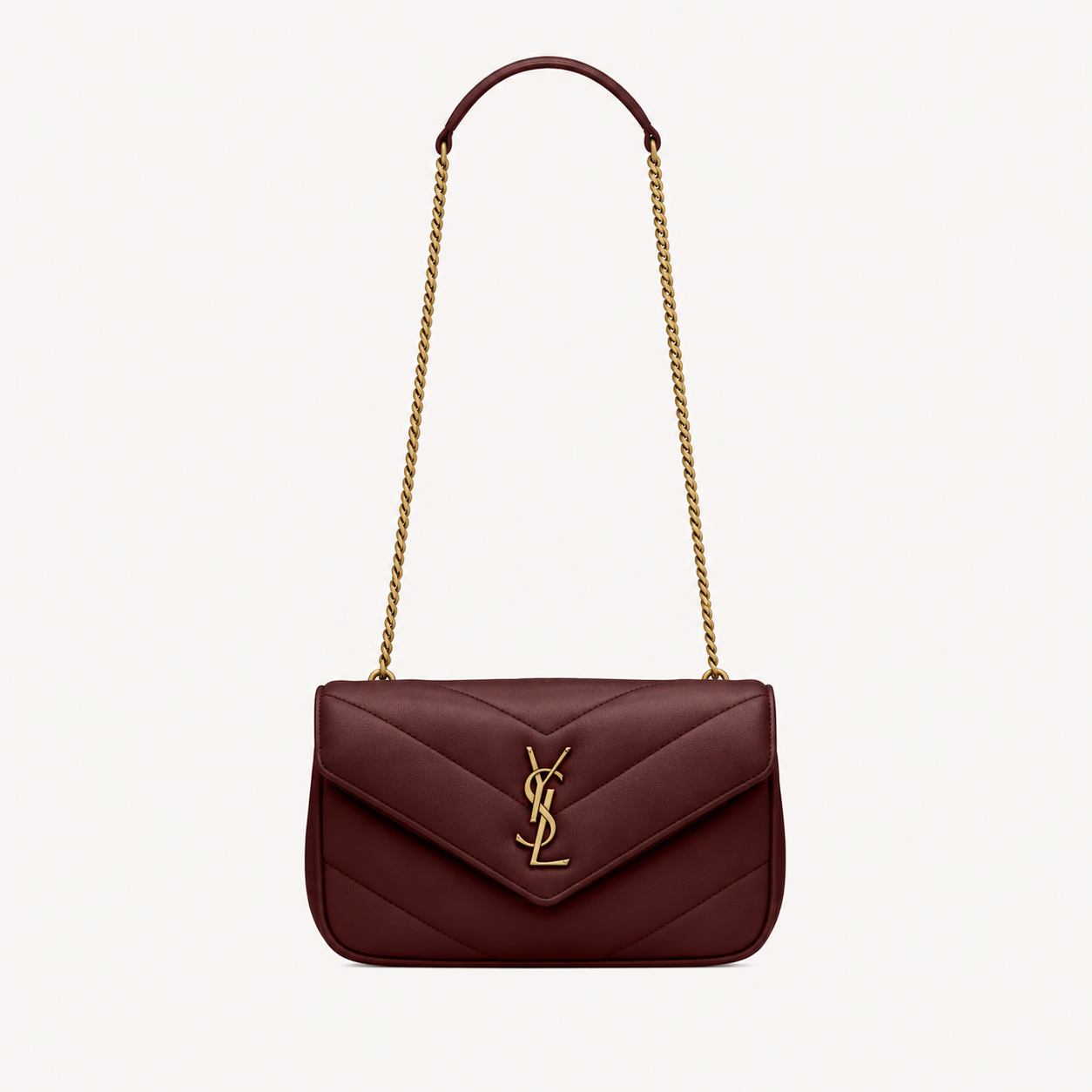 Saint Laurent Sac Loulou Mini Bordeaux