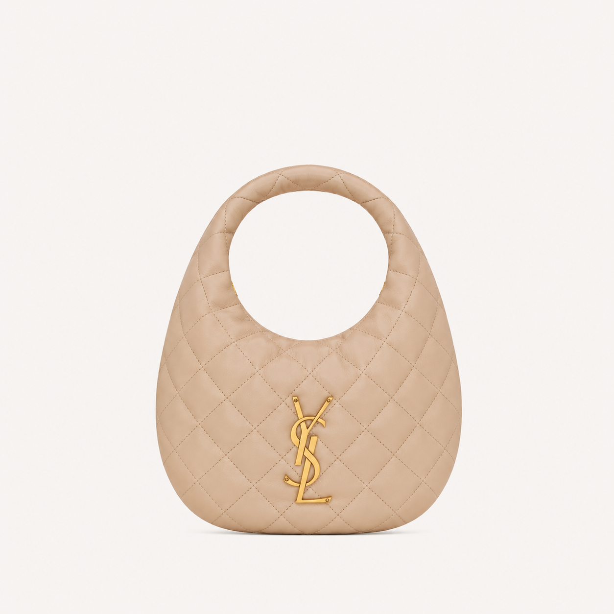 Saint Laurent Sac Icarino Nappa Matelassé Beige