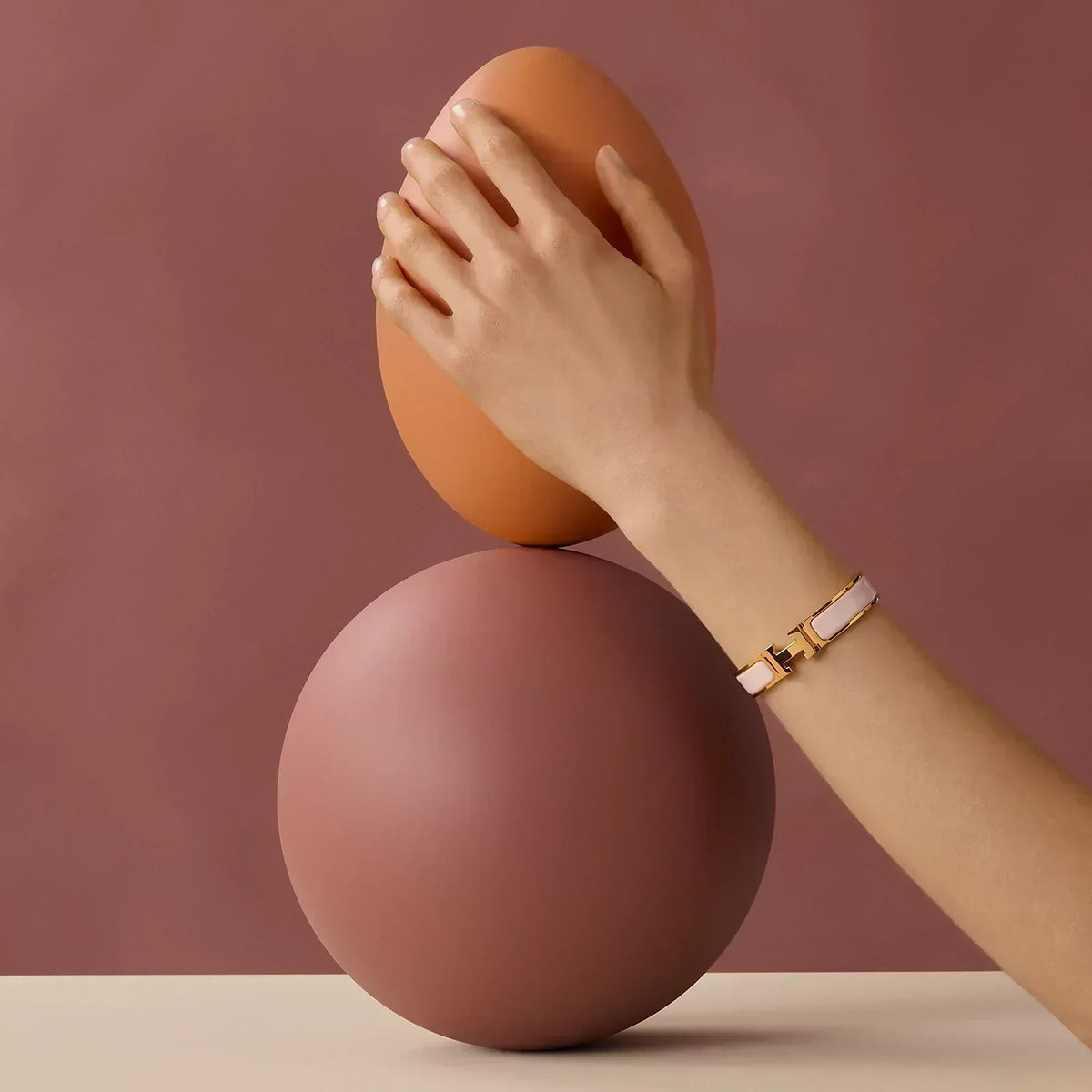 Bracelet Clic H rose