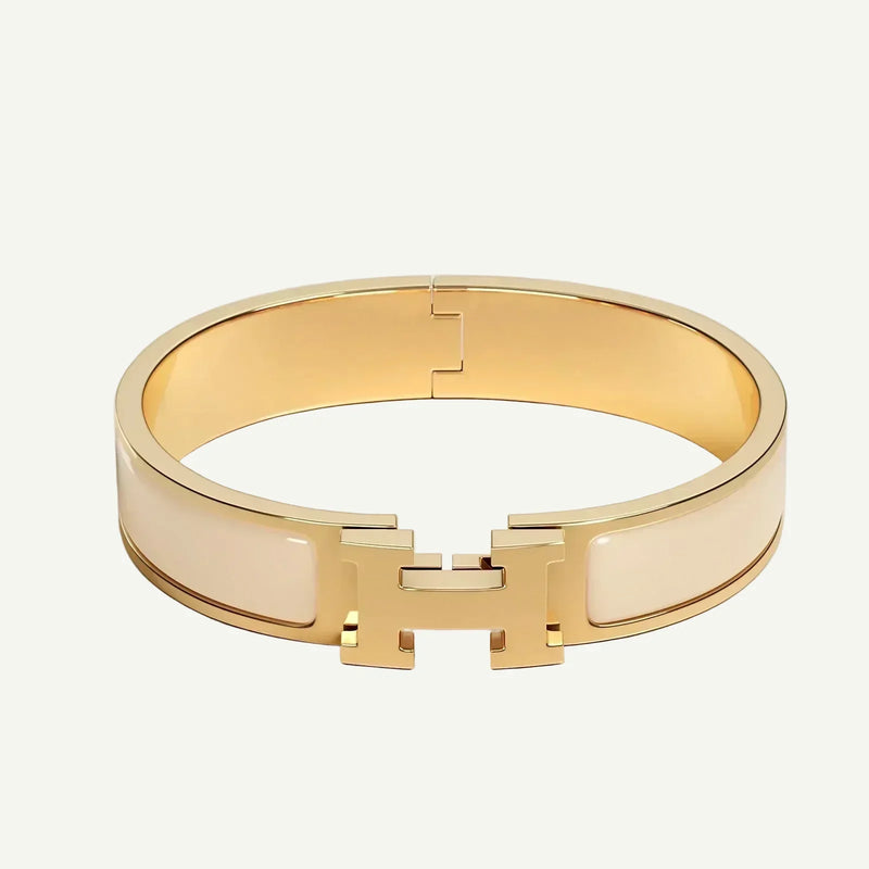 Hermès - Bracelet Clic H Crème