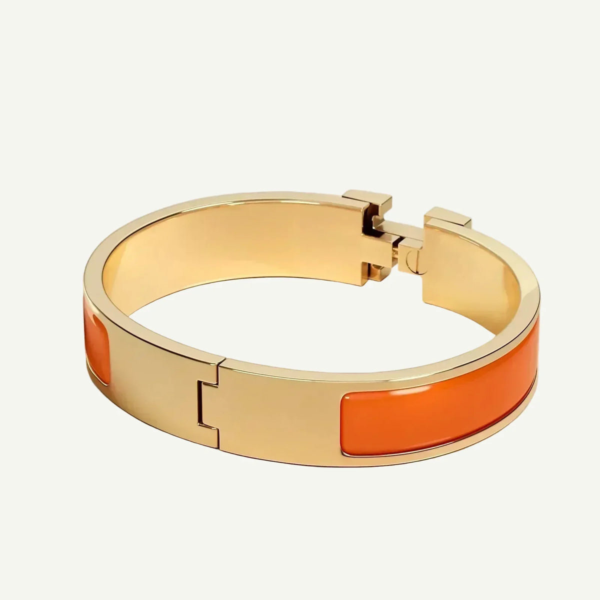 Hermès - Bracelet Clic H Orange Fruité