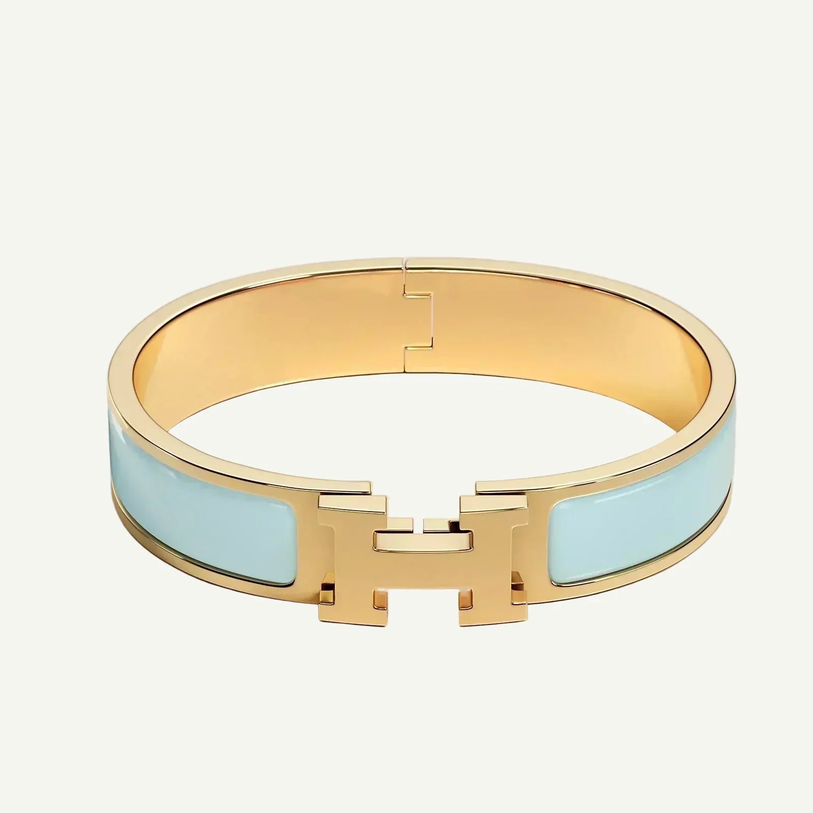 Hermès - Bracelet Clic H Bleu Polaire