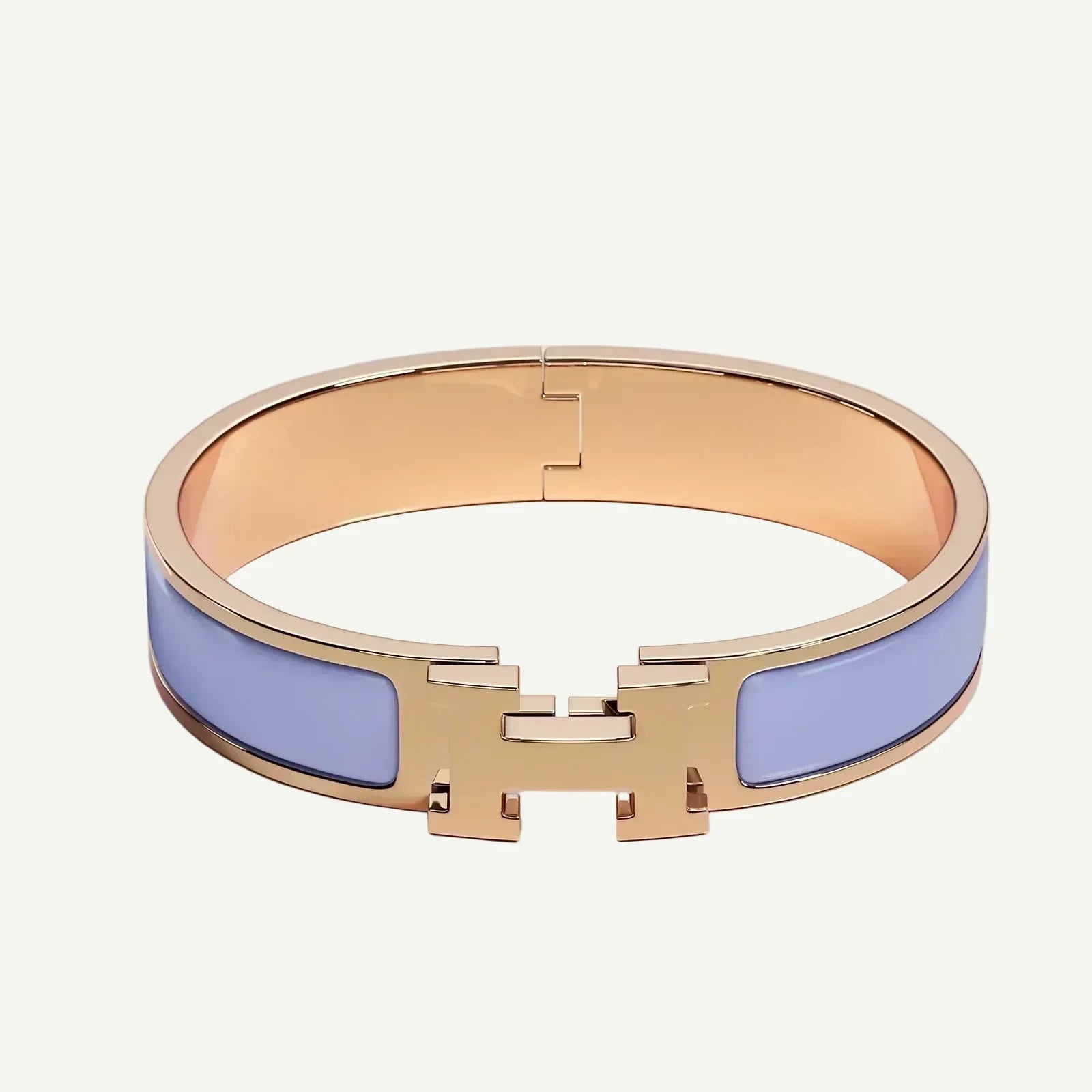 Hermès - Bracelet Clic H Parme Or rose