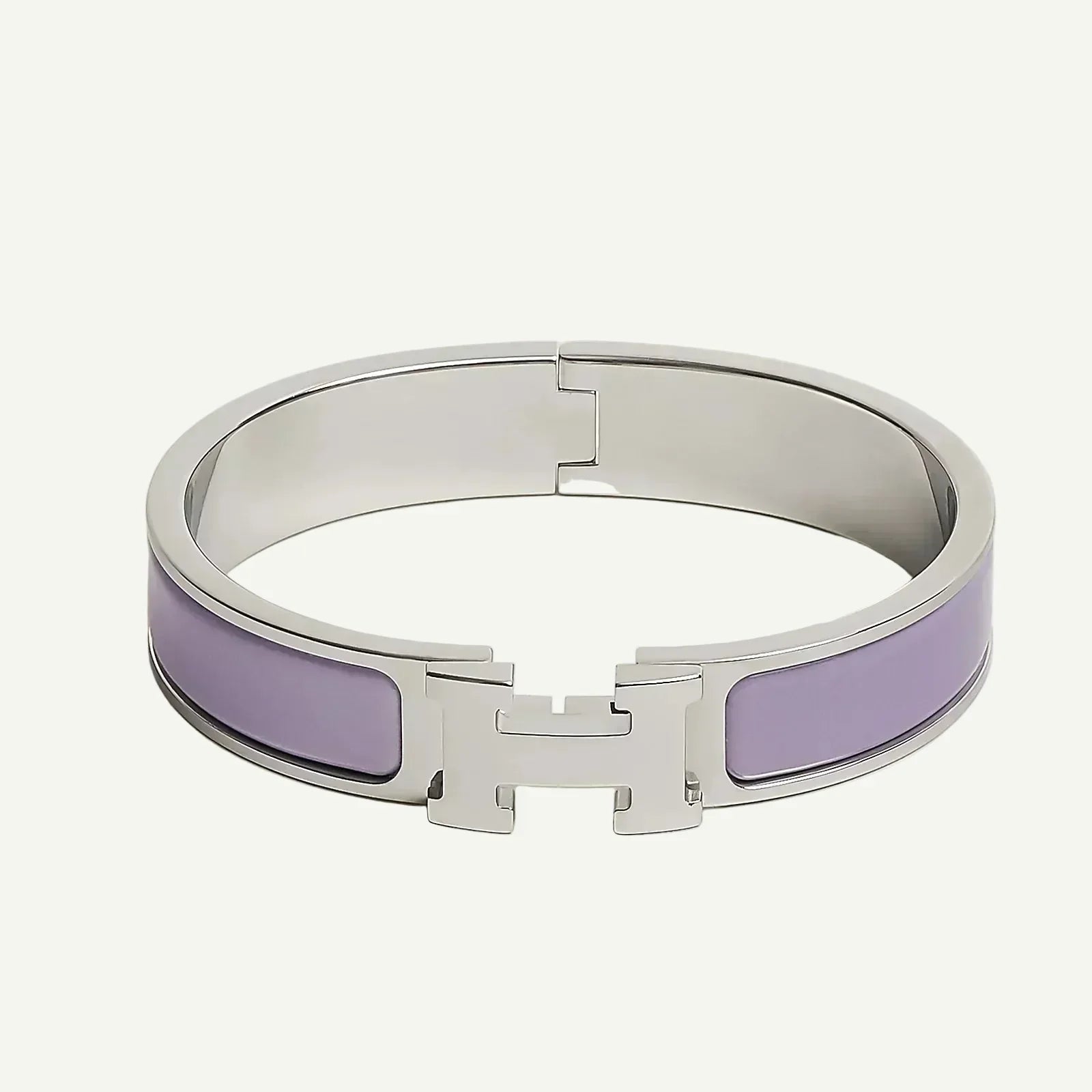 Hermès -  Clic H Bracelet Lilas