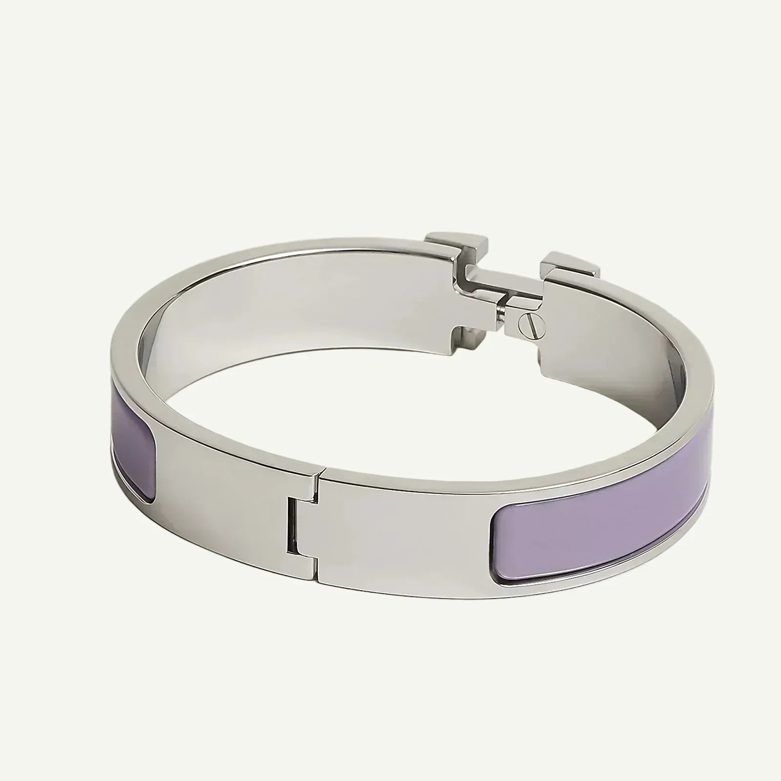 Hermès -  Clic H Bracelet Lilas