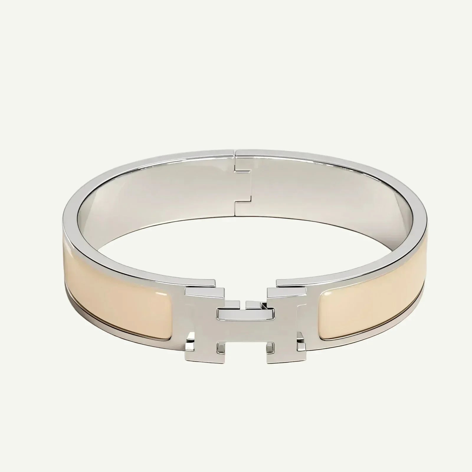 Hermès -  Clic H Bracelet Crème