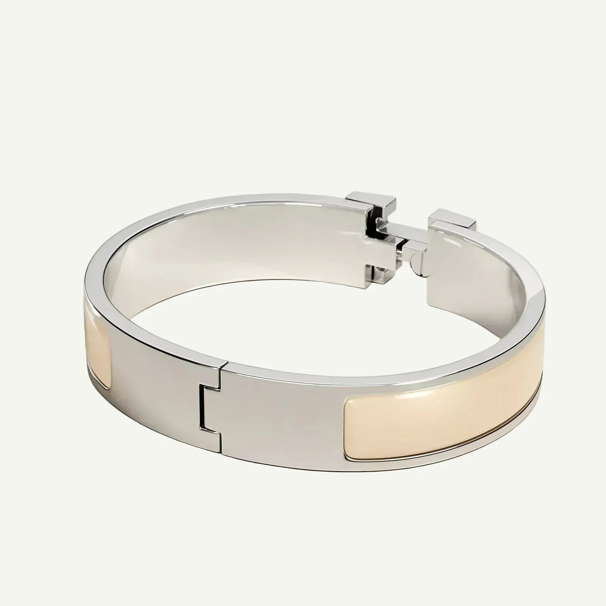 Hermès -  Clic H Bracelet Crème