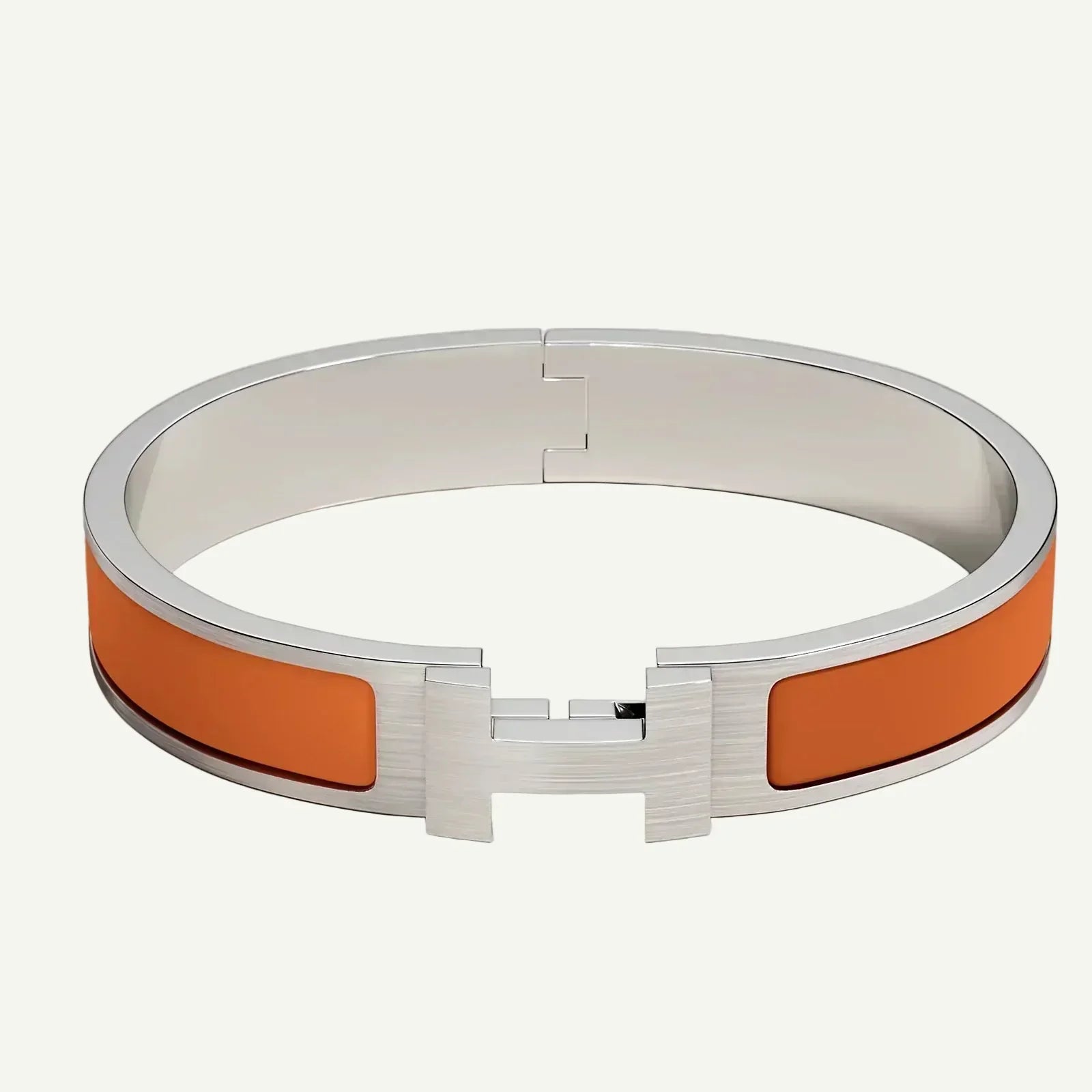 Hermès - Bracelet Clic HH Orange Feu Mat