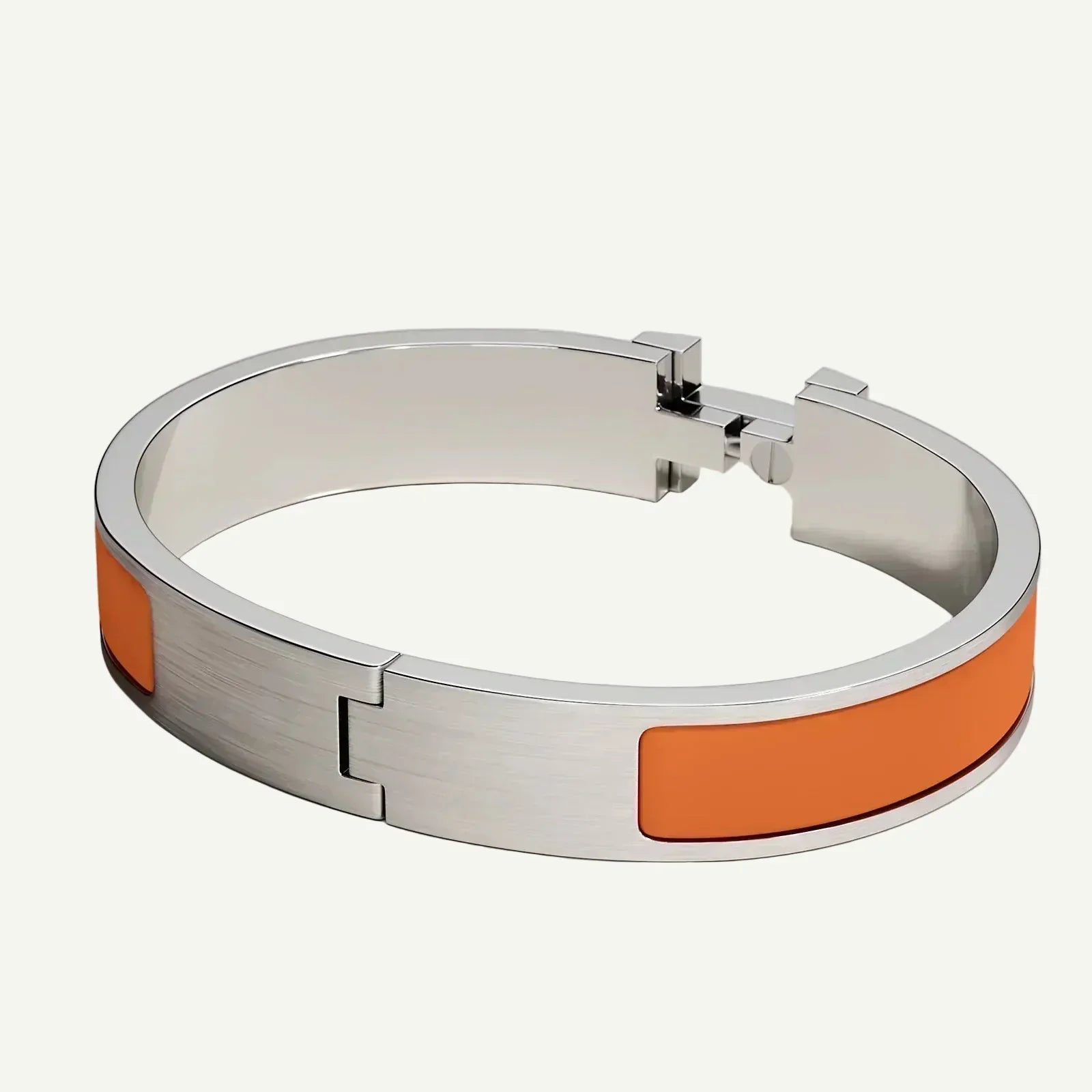 Hermès - Bracelet Clic HH Orange Feu Mat