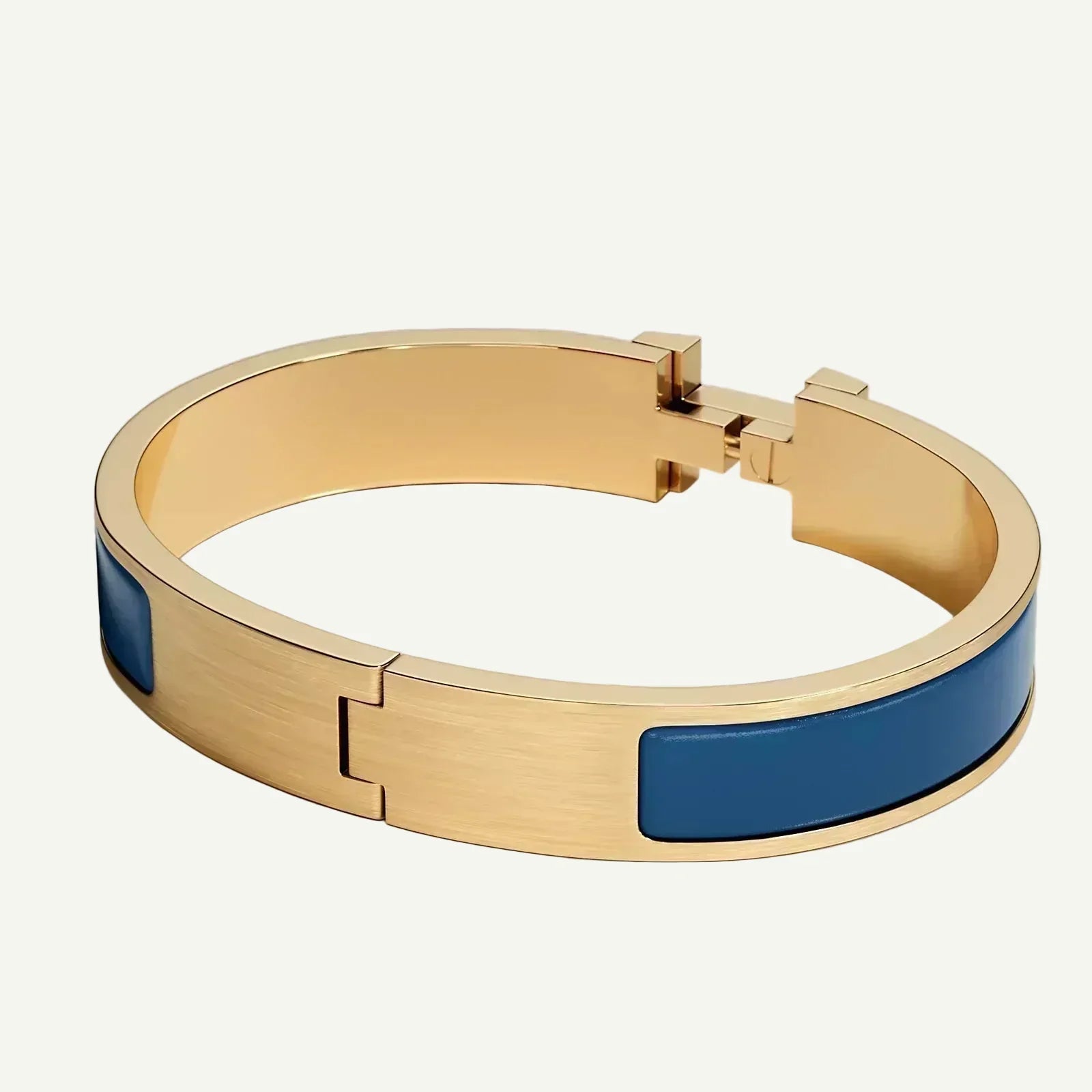 Hermès - Bracelet Clic HH Or Ultramarine Mat