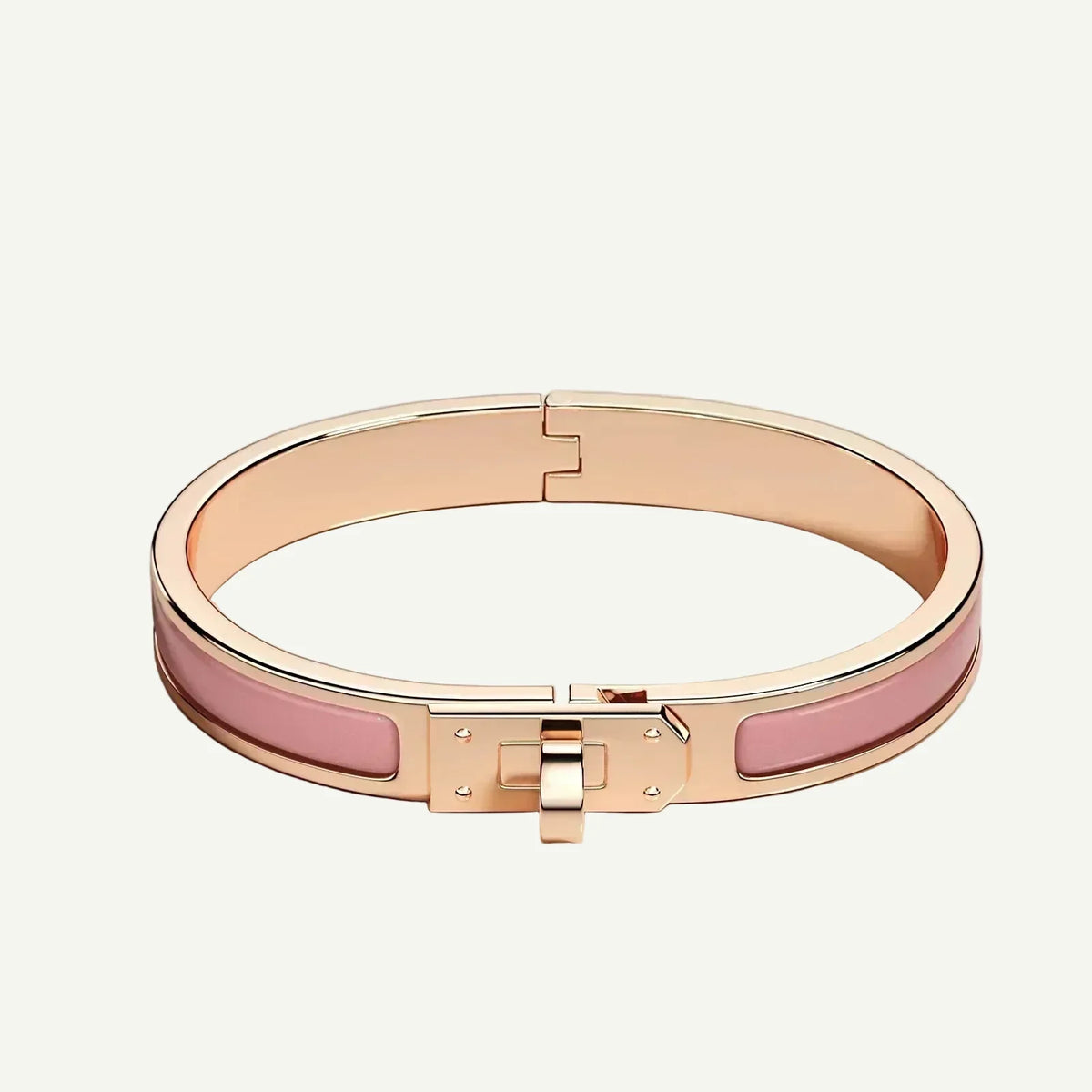 Hermès - Bracelet Mini Clic Kelly Rose Beauté