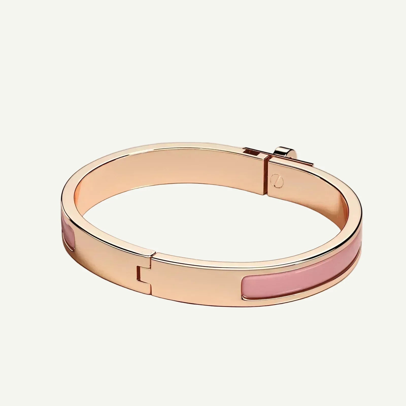 Hermès - Bracelet Mini Clic Kelly Rose Beauté
