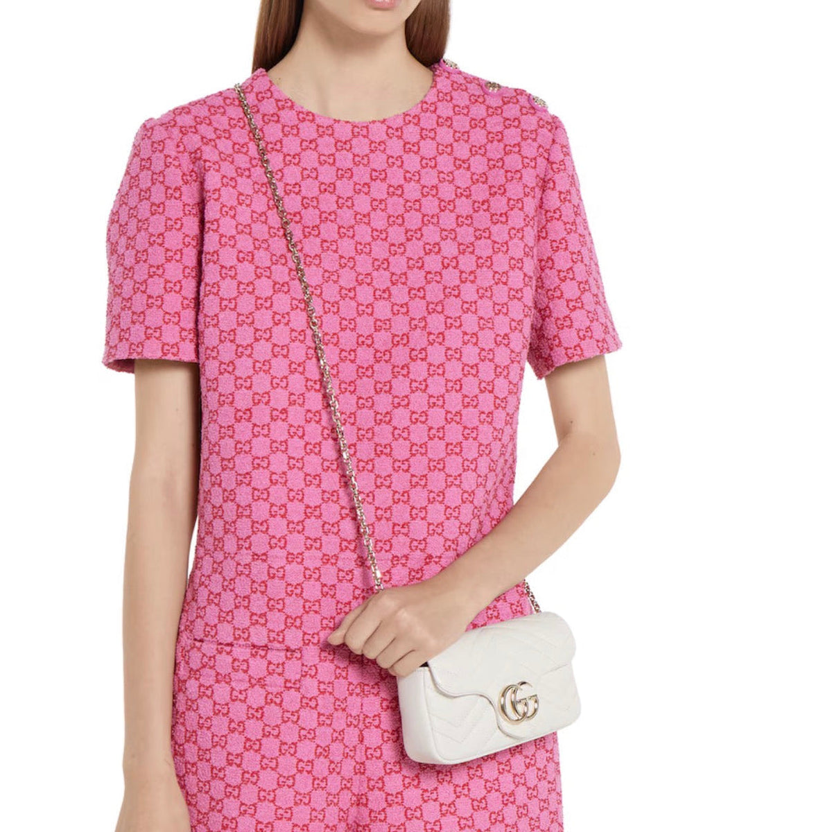 Gucci Mini Sac à Épaule GG Marmont
