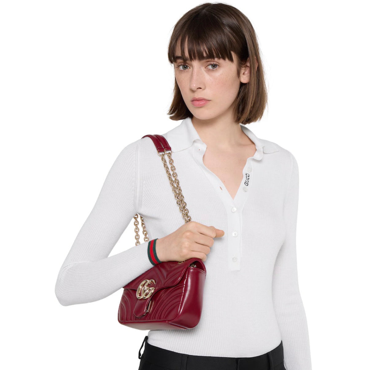 Gucci Sac à Épaule GG Marmont Petit Format