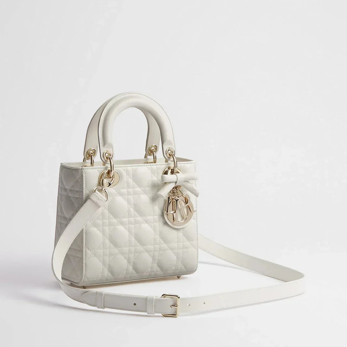 Dior Sac Lady Small Blanc à bandoulière