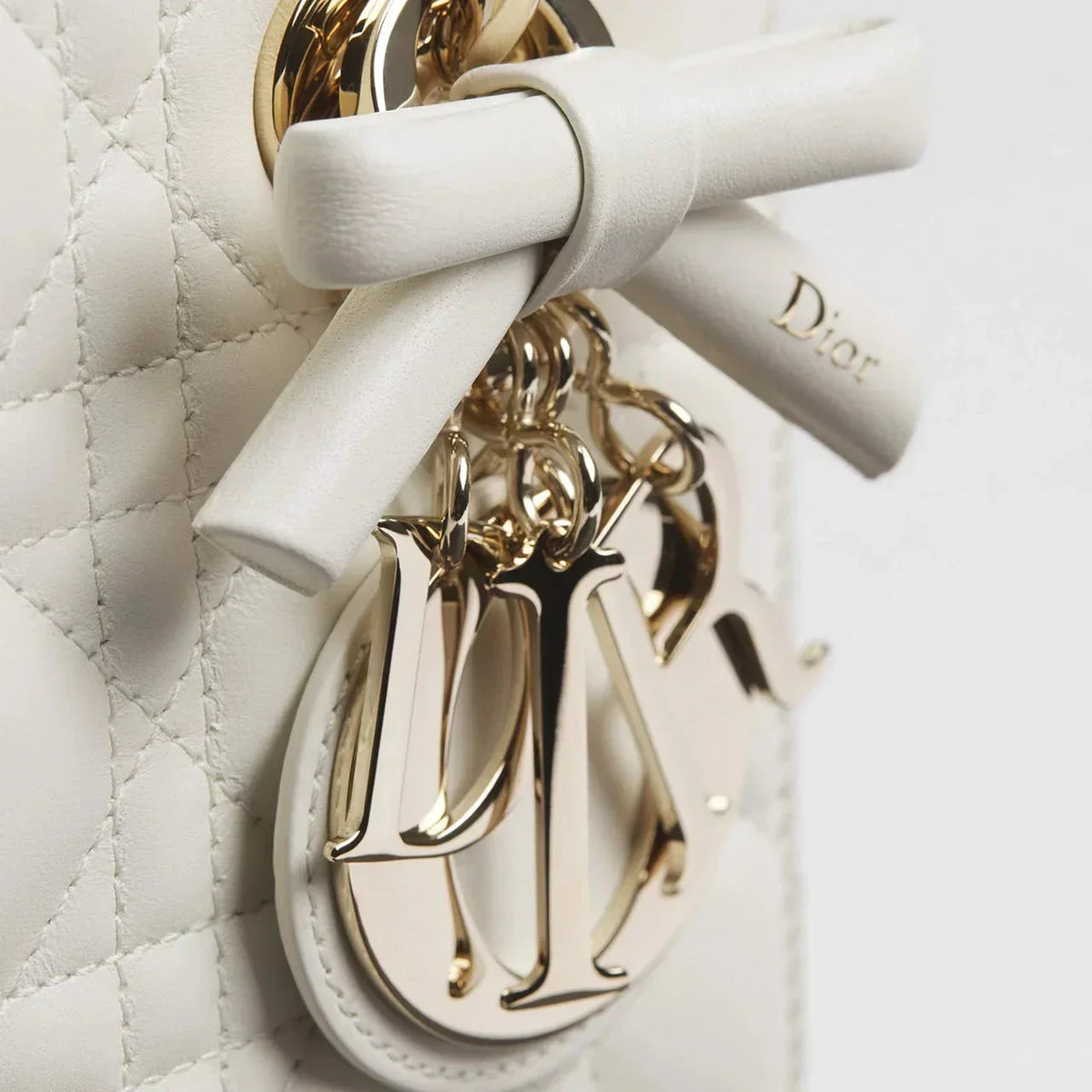 Dior Sac Lady Small Blanc à bandoulière