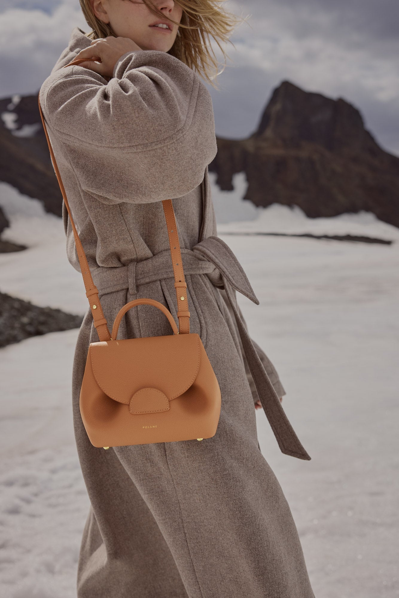 Polène Sac Numéro Un Nano Tan Grainé