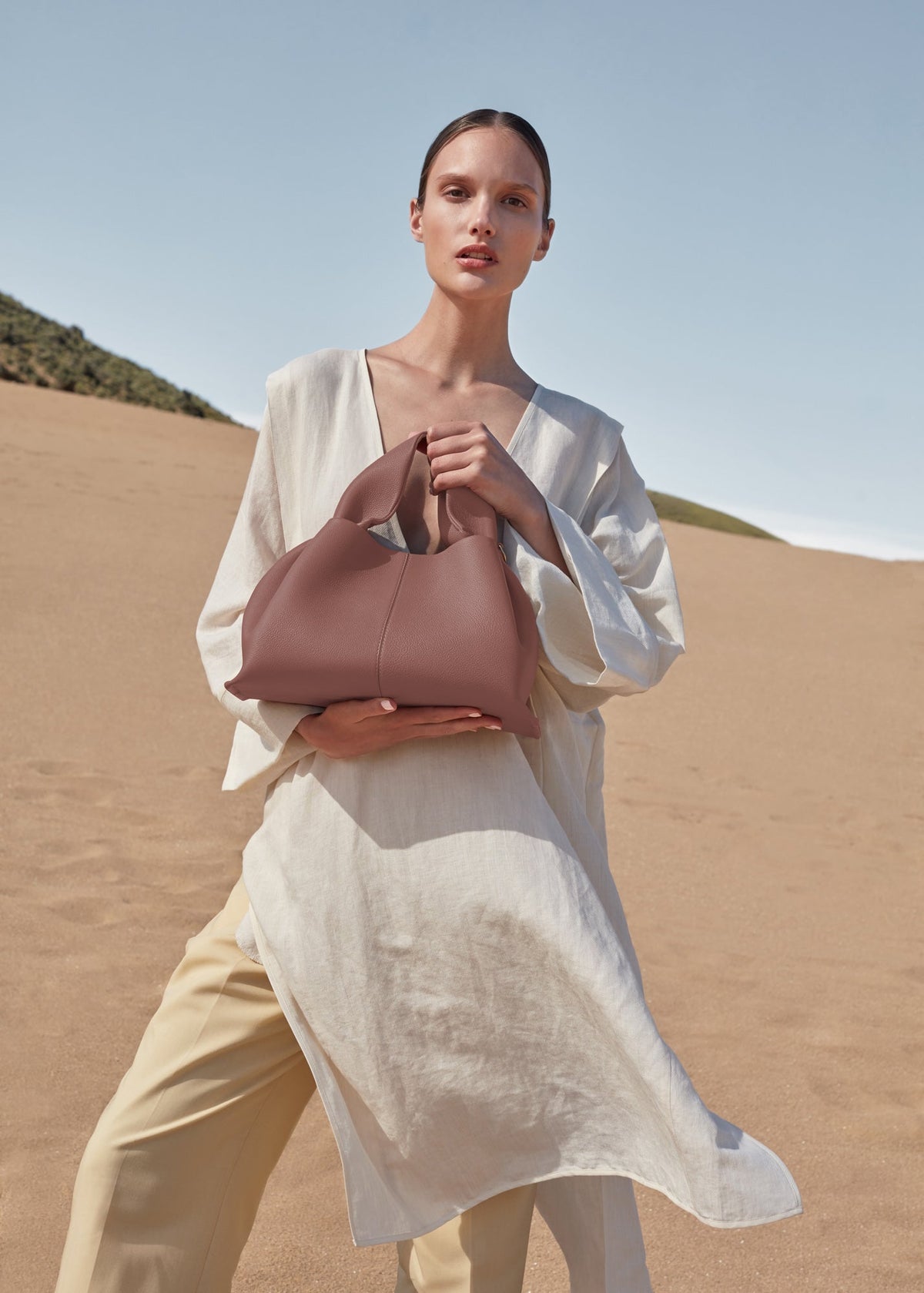 Polène Sac Numéro Neuf Blush Grainé