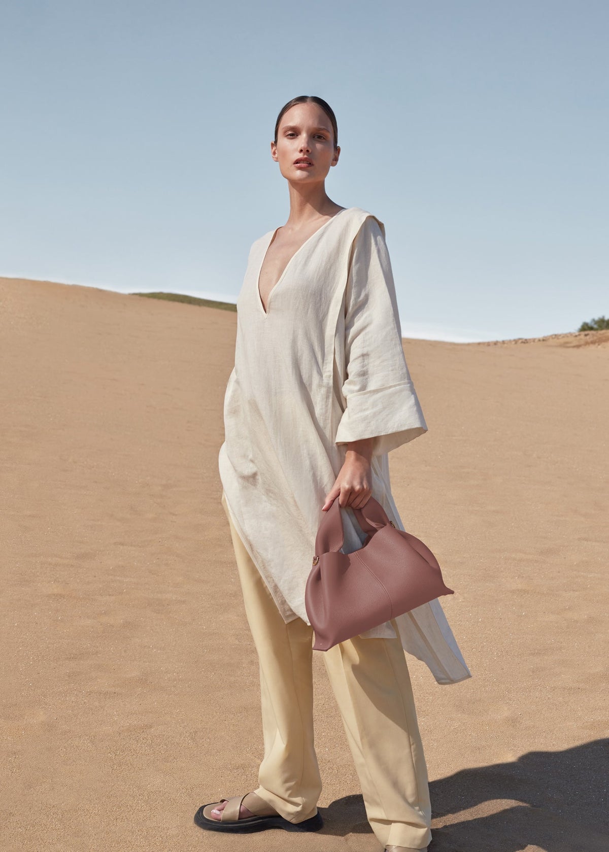 Polène Sac Numéro Neuf Blush Grainé