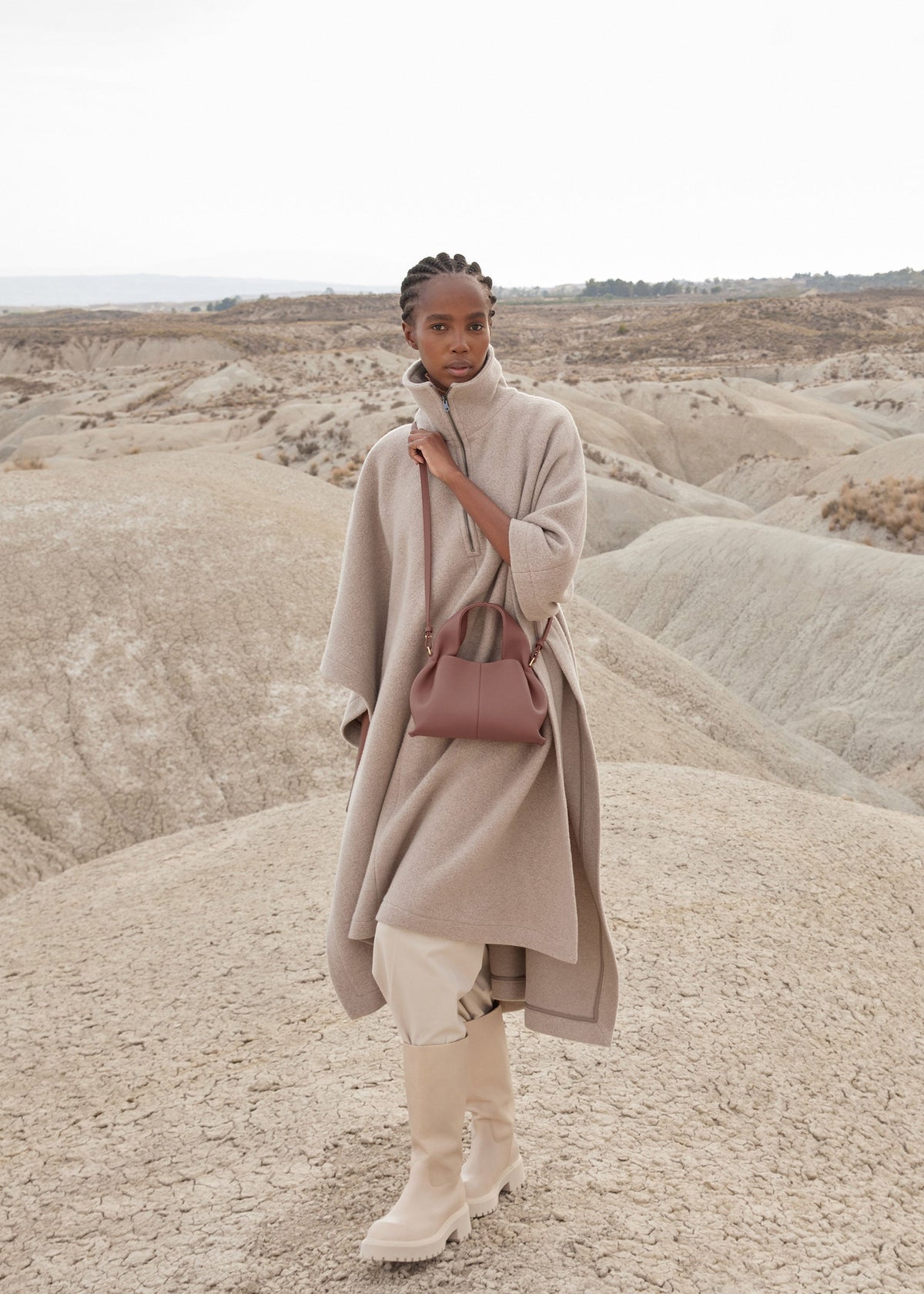 Polène Sac Numéro Neuf Mini Blush Grainé